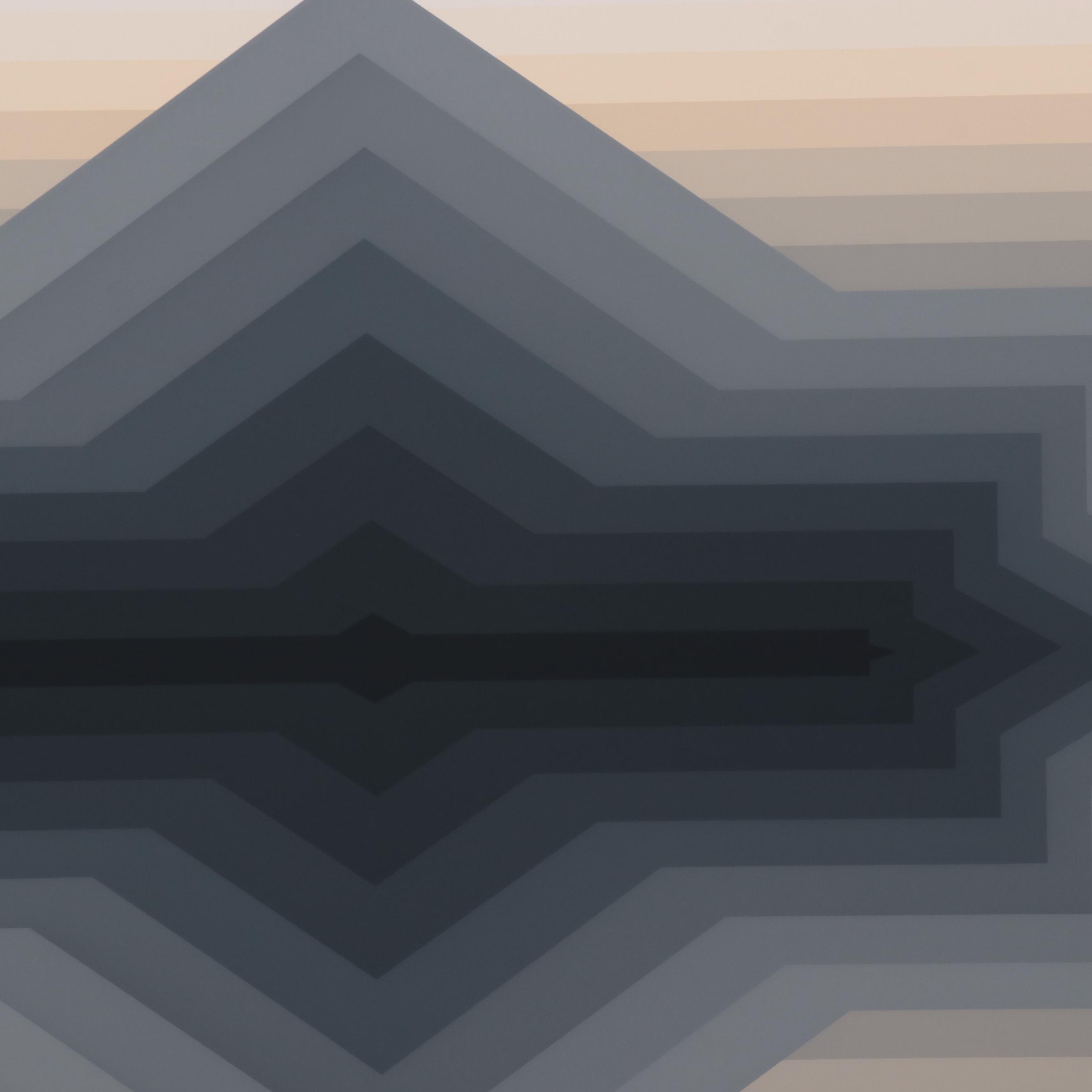 Jurgen Peters Op Art Serigraph "Spur," 1981