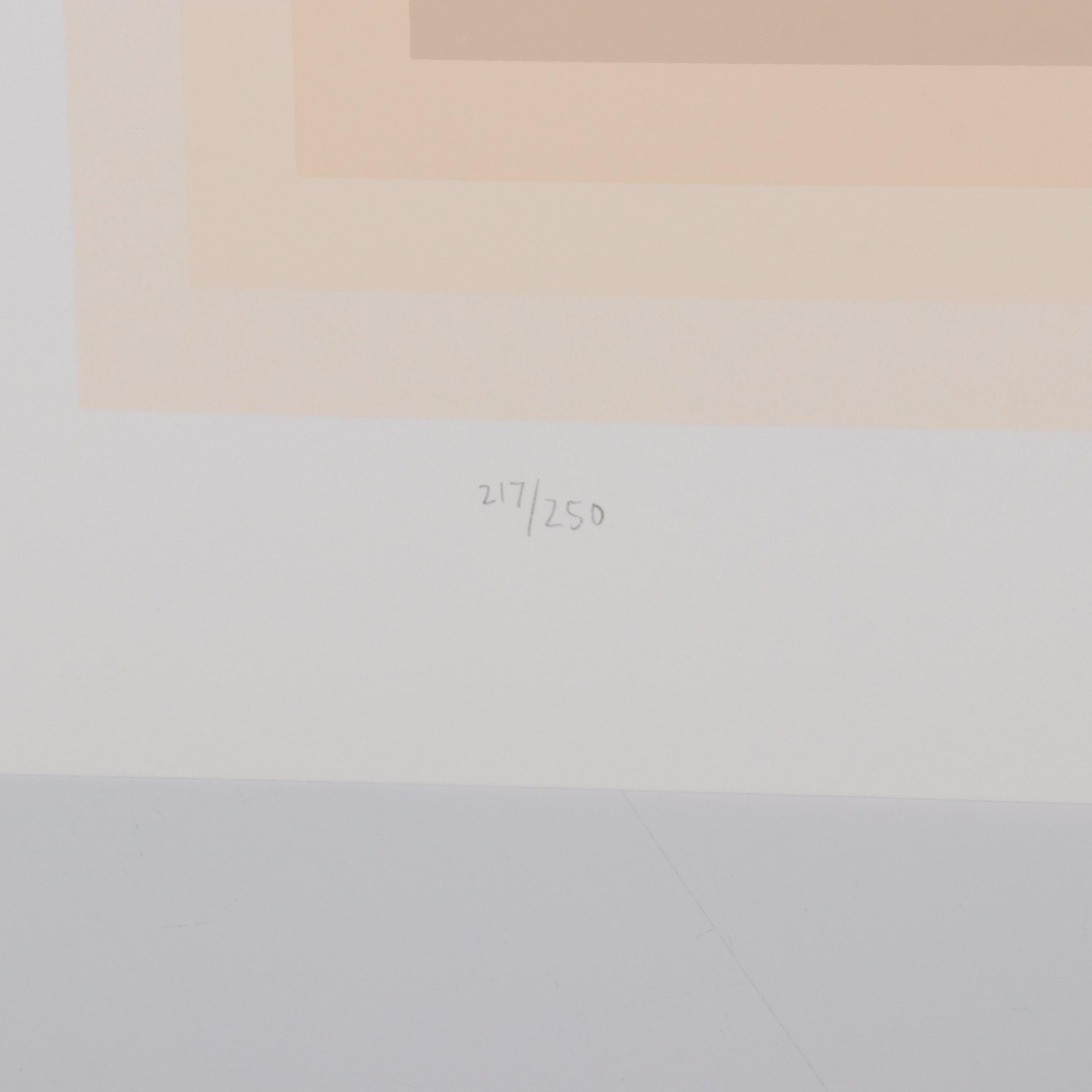 Jurgen Peters Op Art Serigraph "Spur," 1981