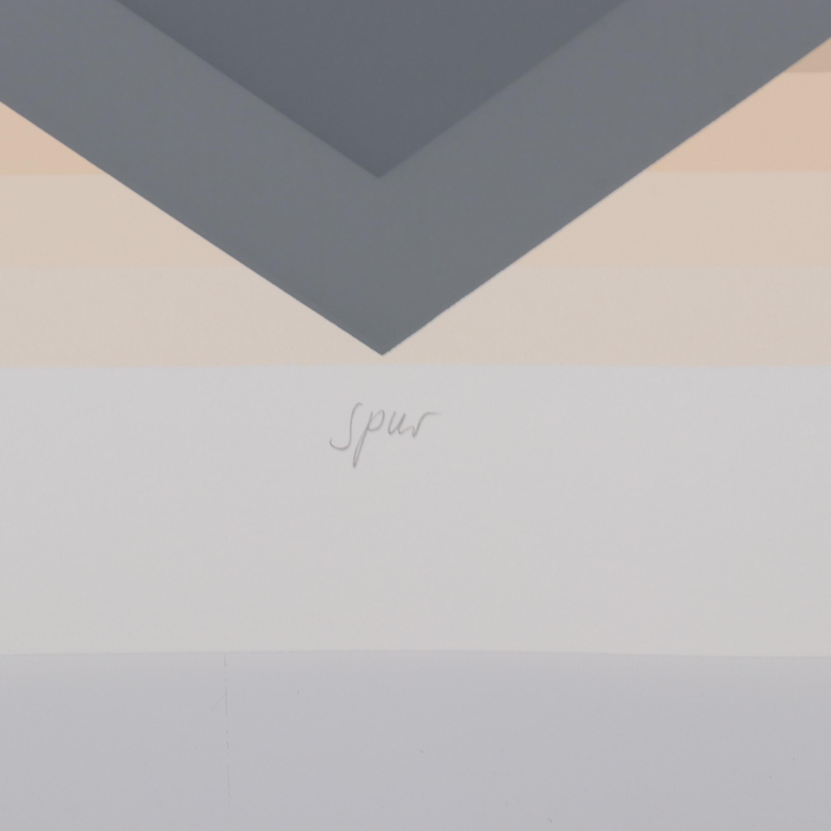 Jurgen Peters Op Art Serigraph "Spur," 1981