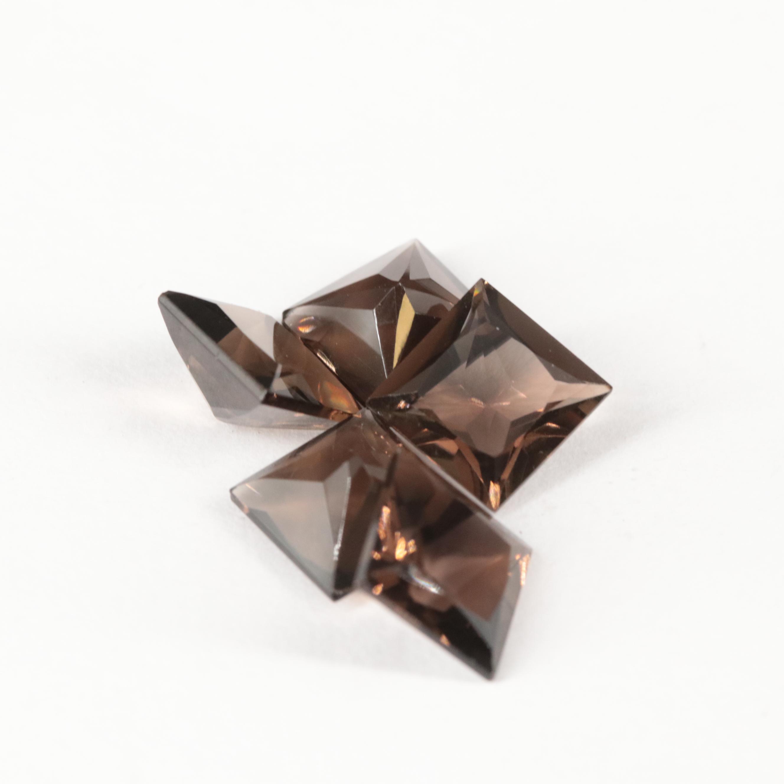 Loose 15.17 CTW Smoky Quartz Lot