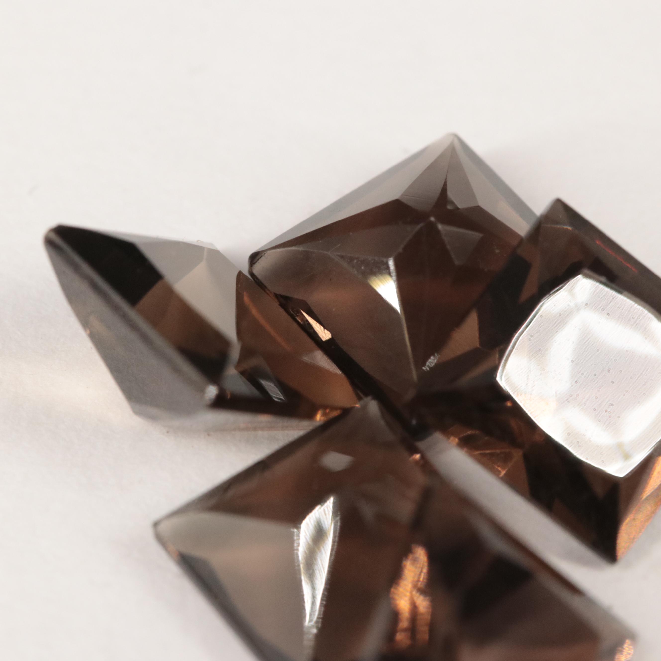 Loose 15.17 CTW Smoky Quartz Lot