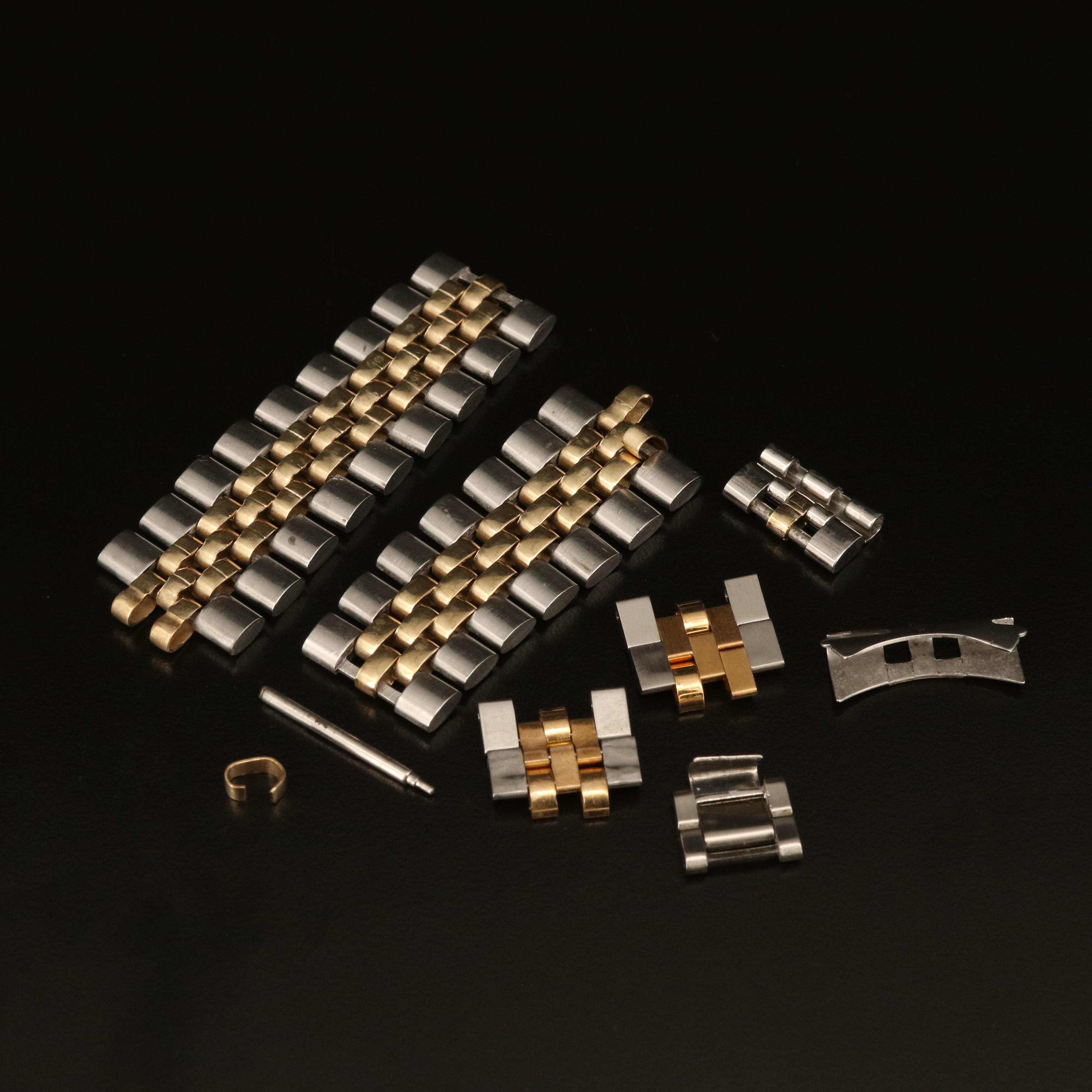 Rolex 14K and Stainless Steel Links and Parts