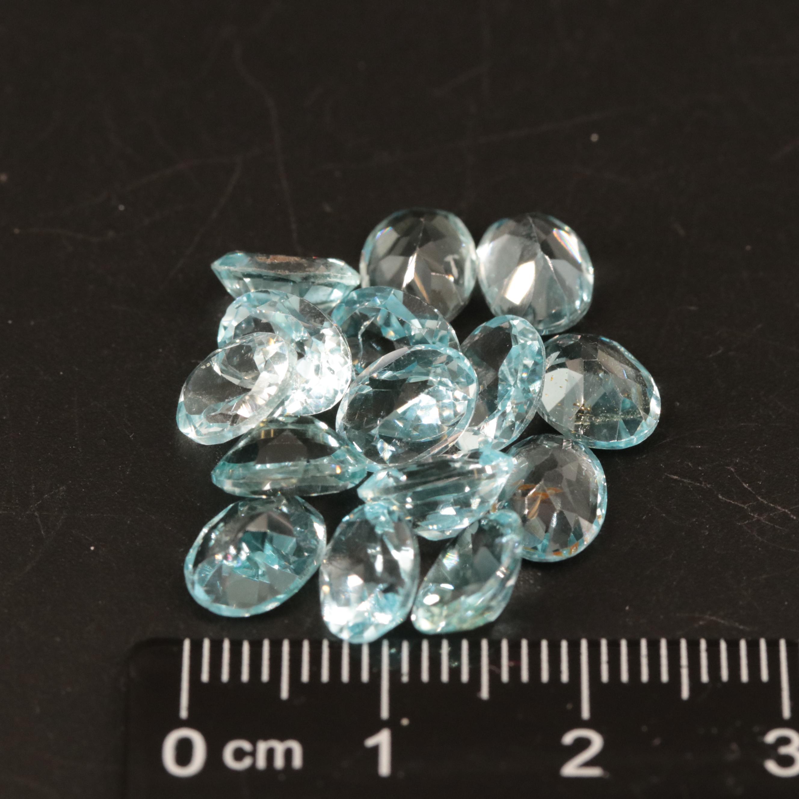 Loose 21.81 CTW Blue Topaz
