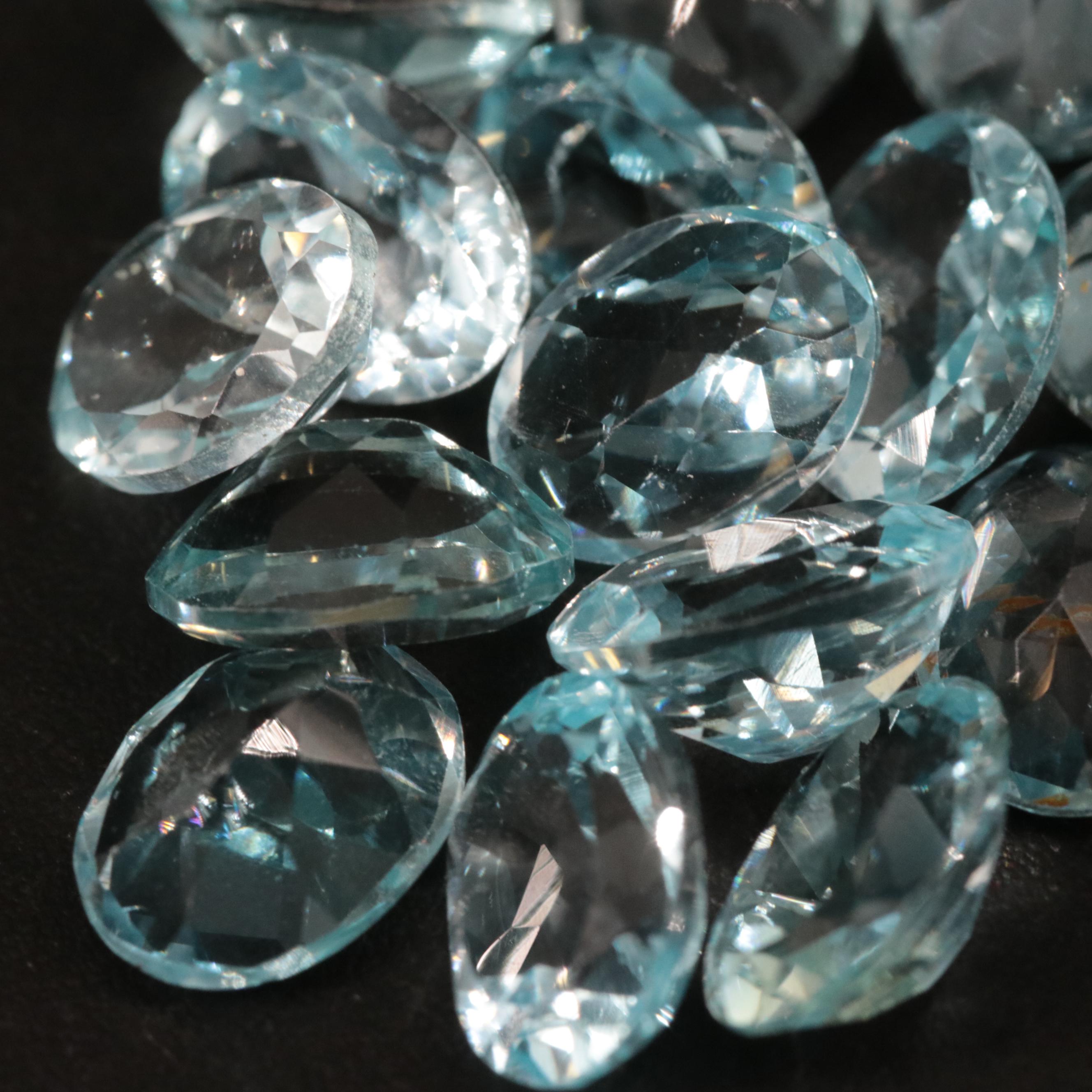 Loose 21.81 CTW Blue Topaz