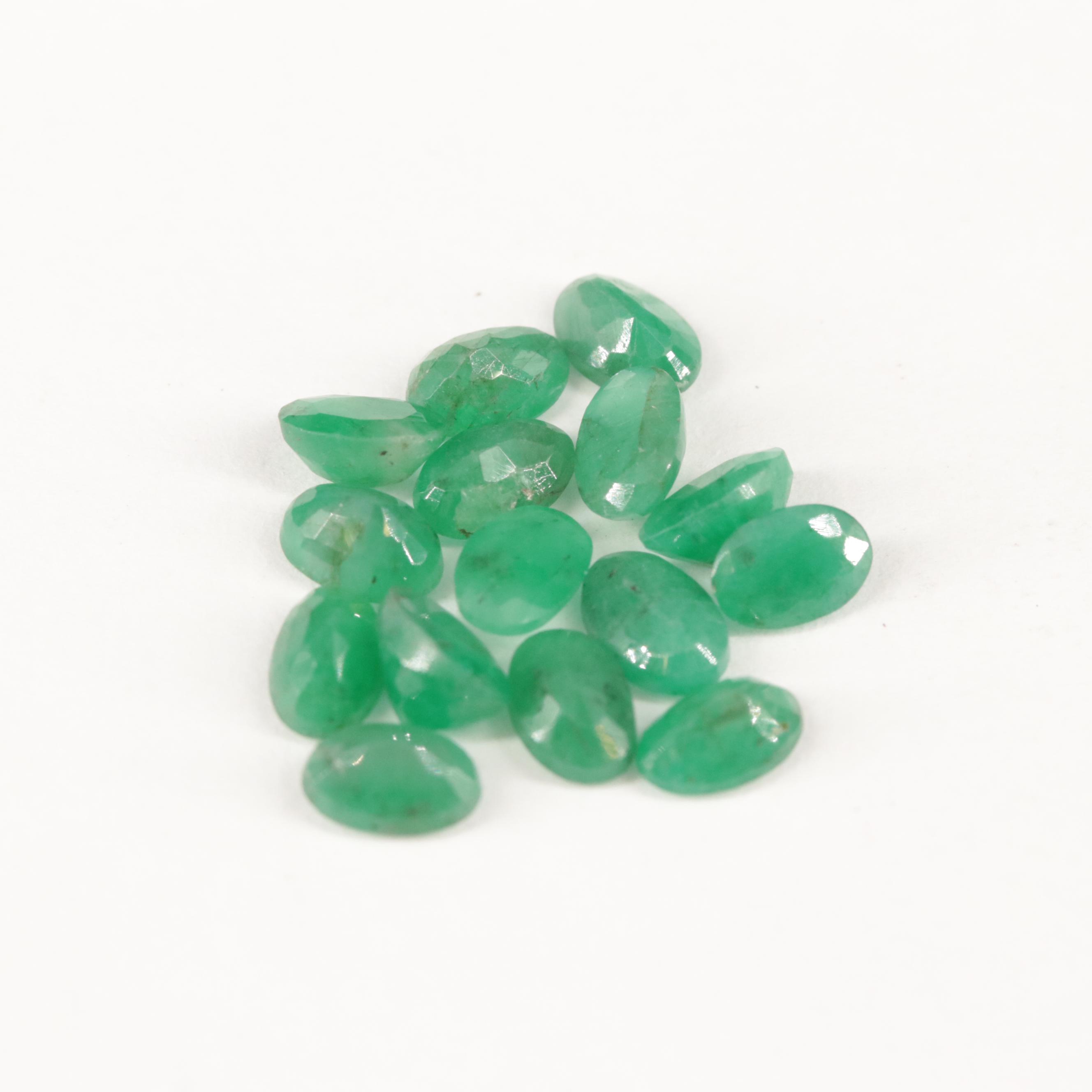 Loose 6.90 CTW Emerald Lot