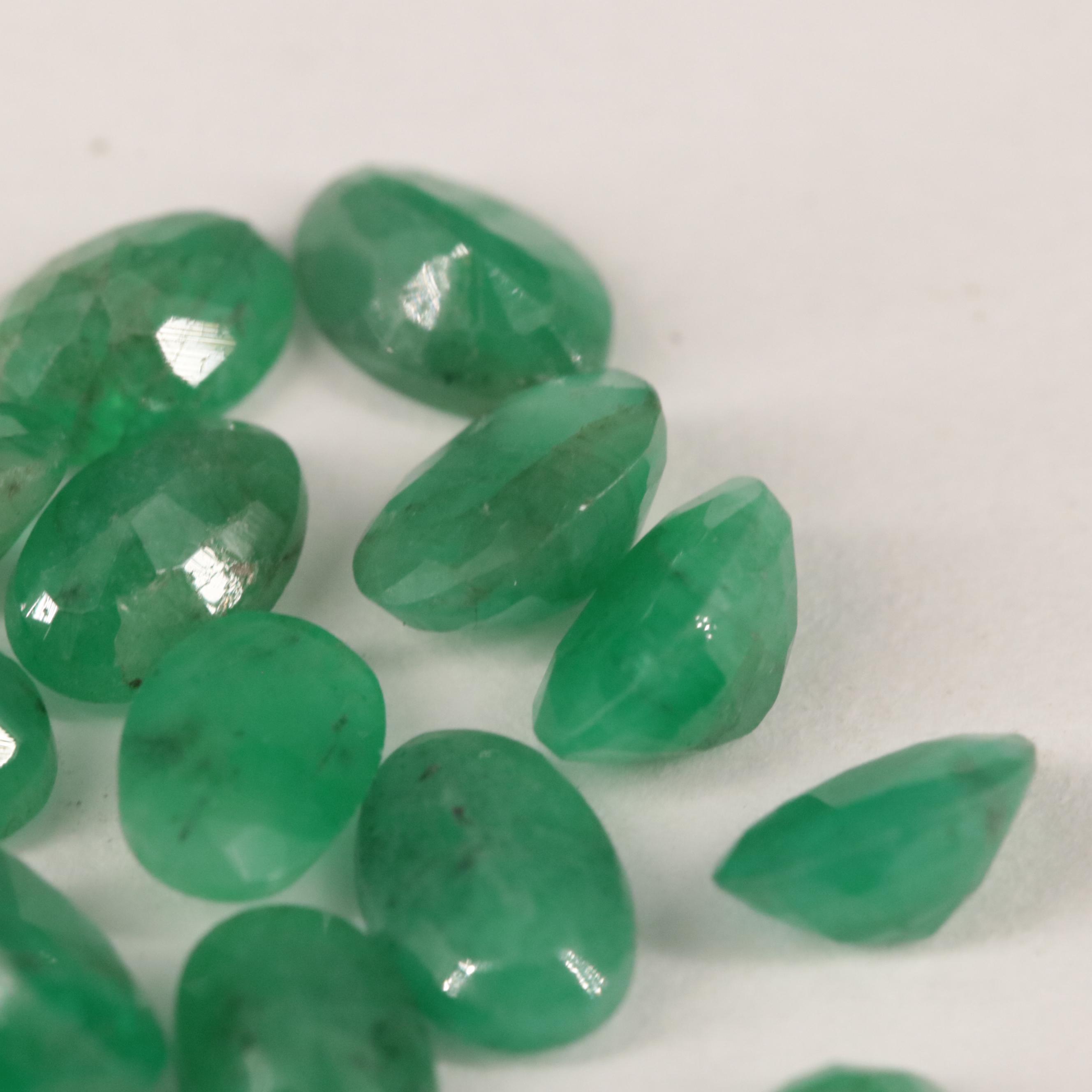 Loose 6.90 CTW Emerald Lot