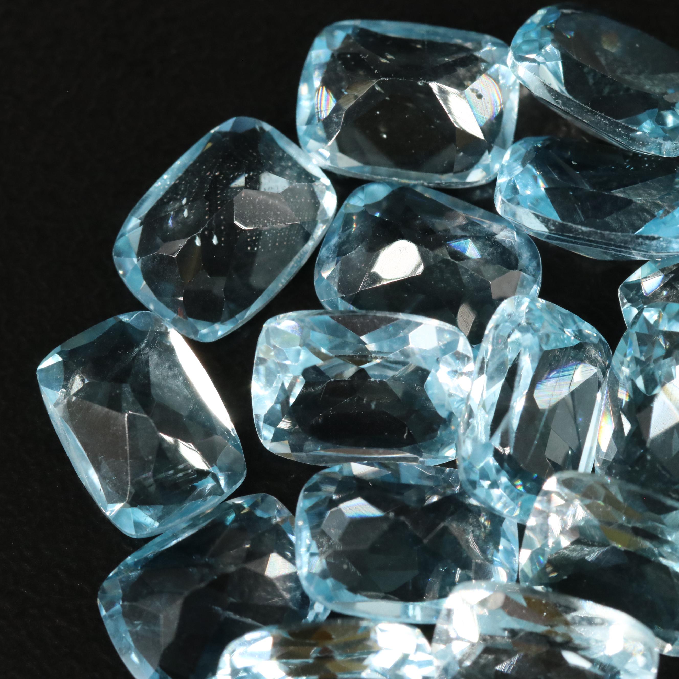 Loose 24.42 CTW Blue Topaz