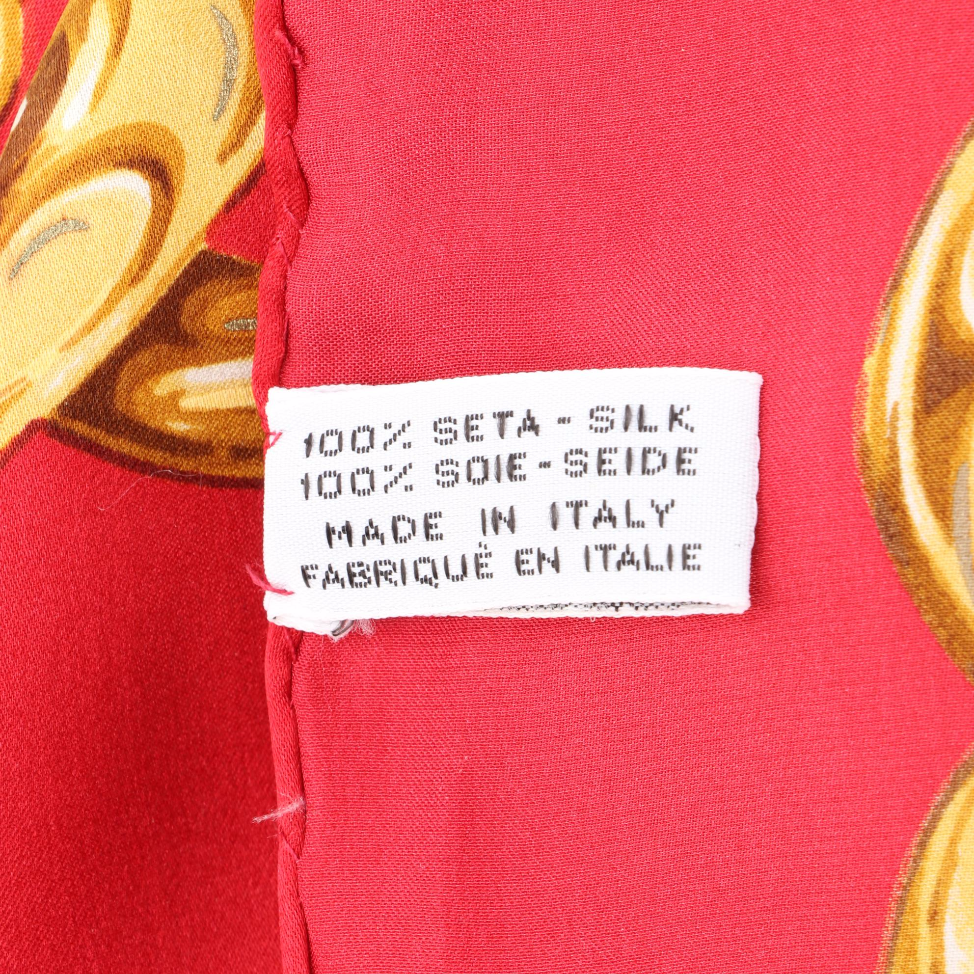 Chanel Scarf 90 in CC and Chain Printed Silk