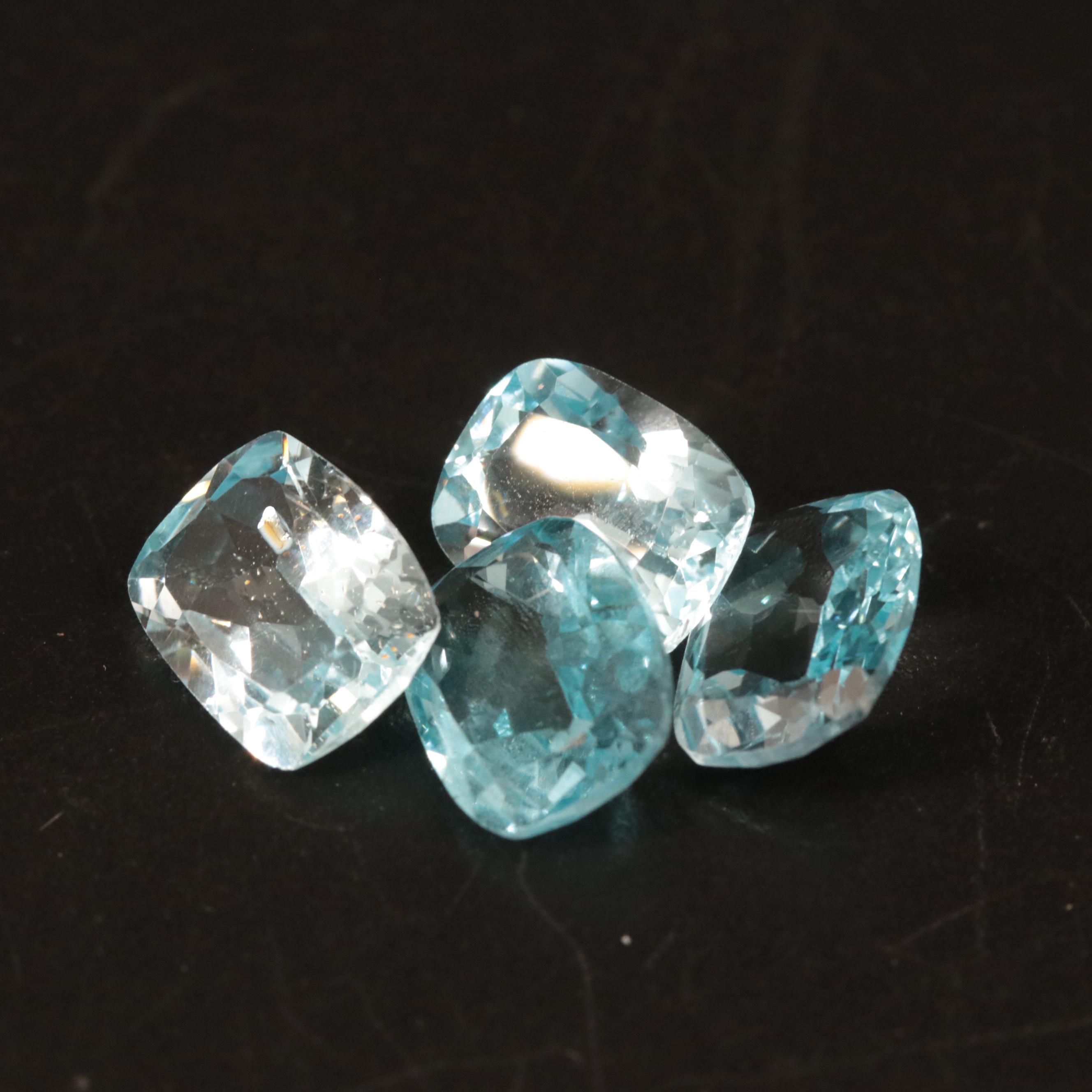 Loose 12.61 CTW Blue Topaz Lot