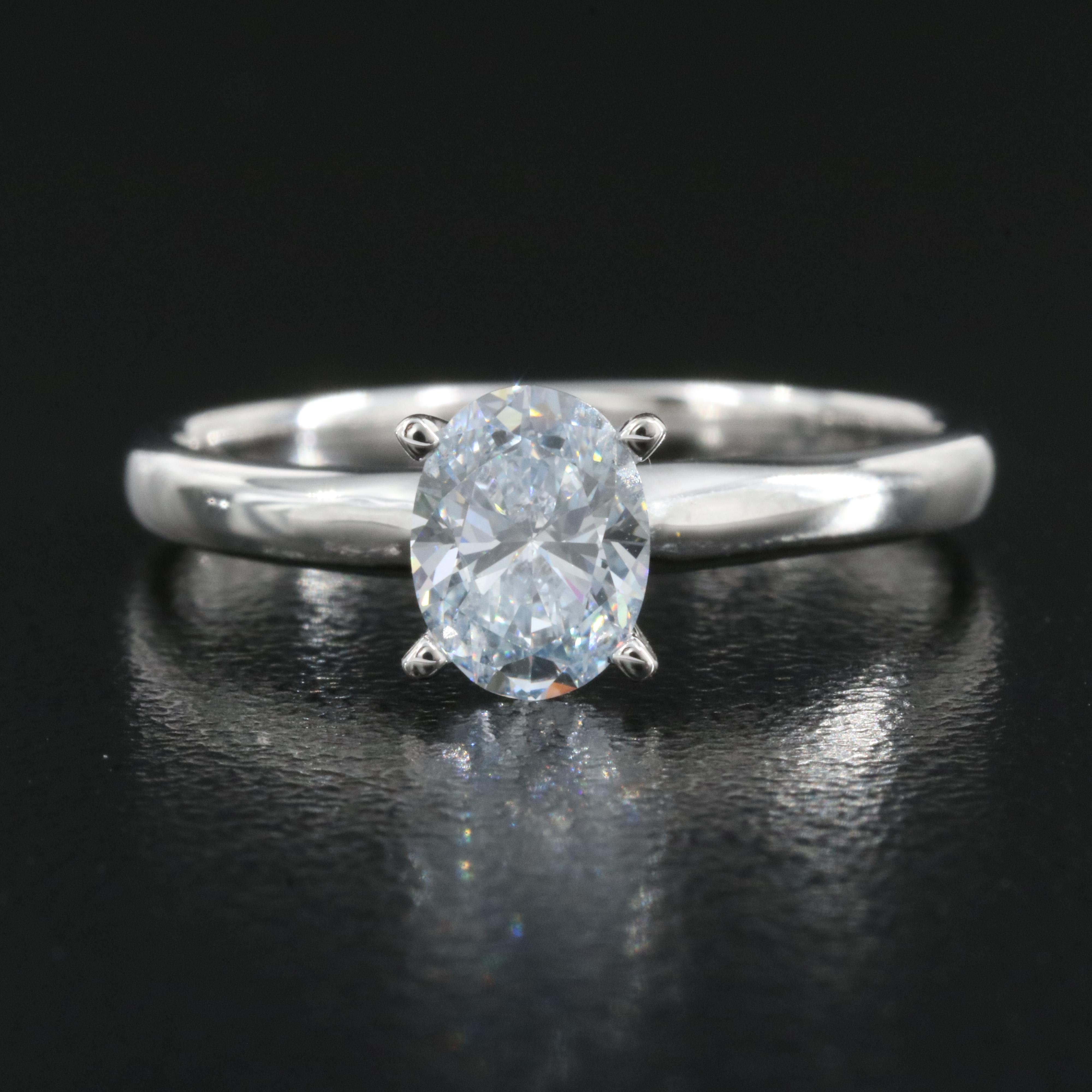 14K 0.69 CT Lab Grown Diamond Solitaire Ring