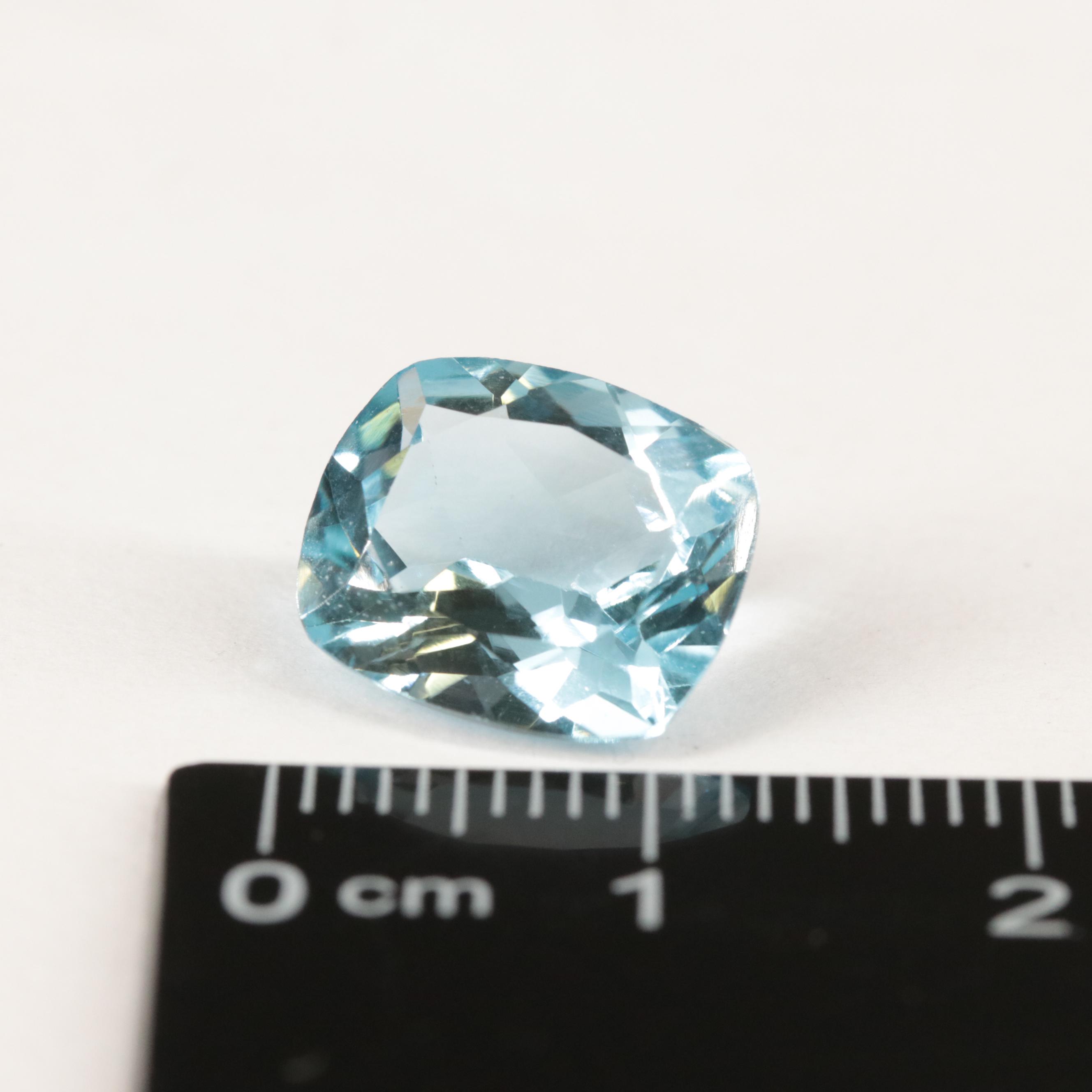 Loose 6.24 CT Blue Topaz