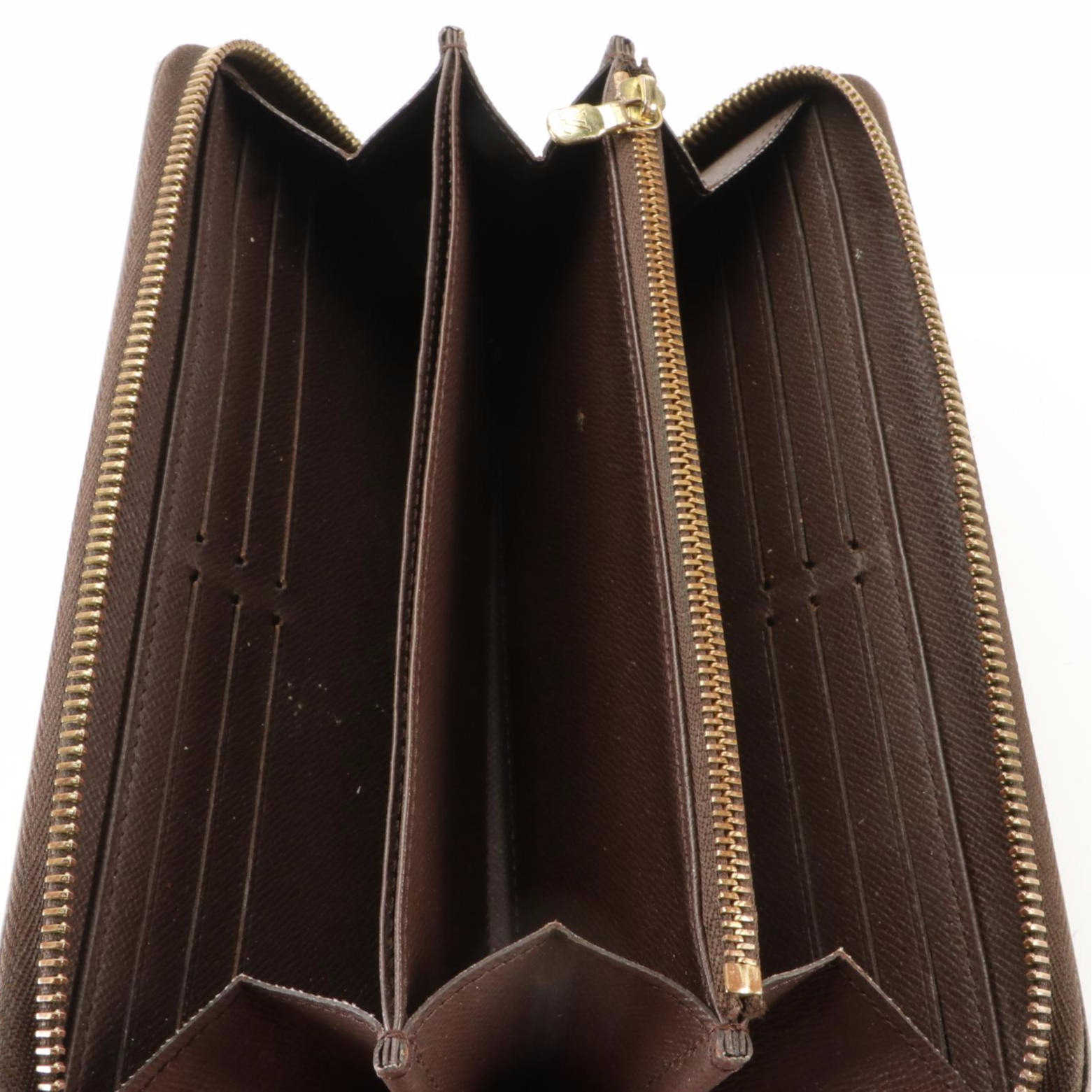 Louis Vuitton Zippy Wallet in Damier Ebene Canvas