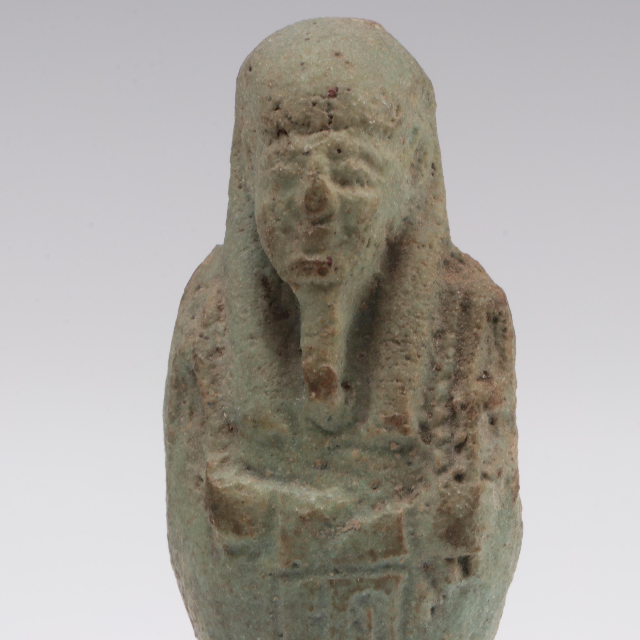 Egyptian Shabti Figure and Egyptian Revival Figurine