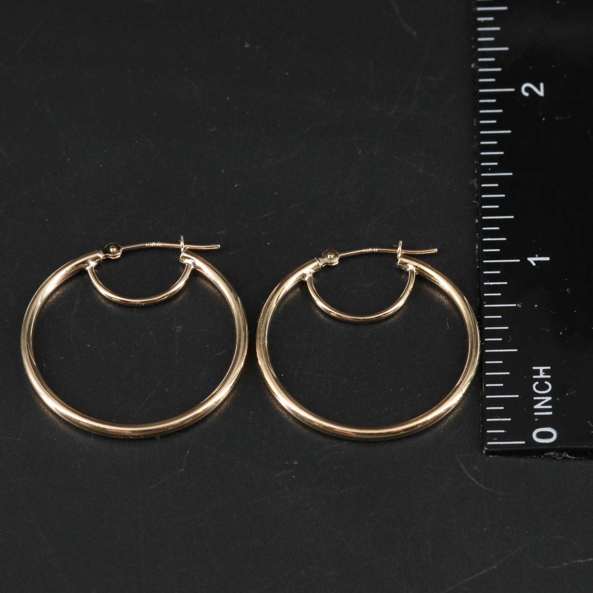 10K Hoop Earrings