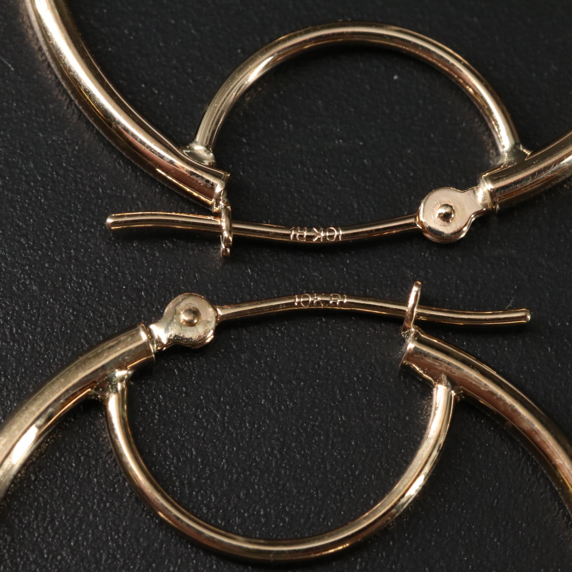 10K Hoop Earrings