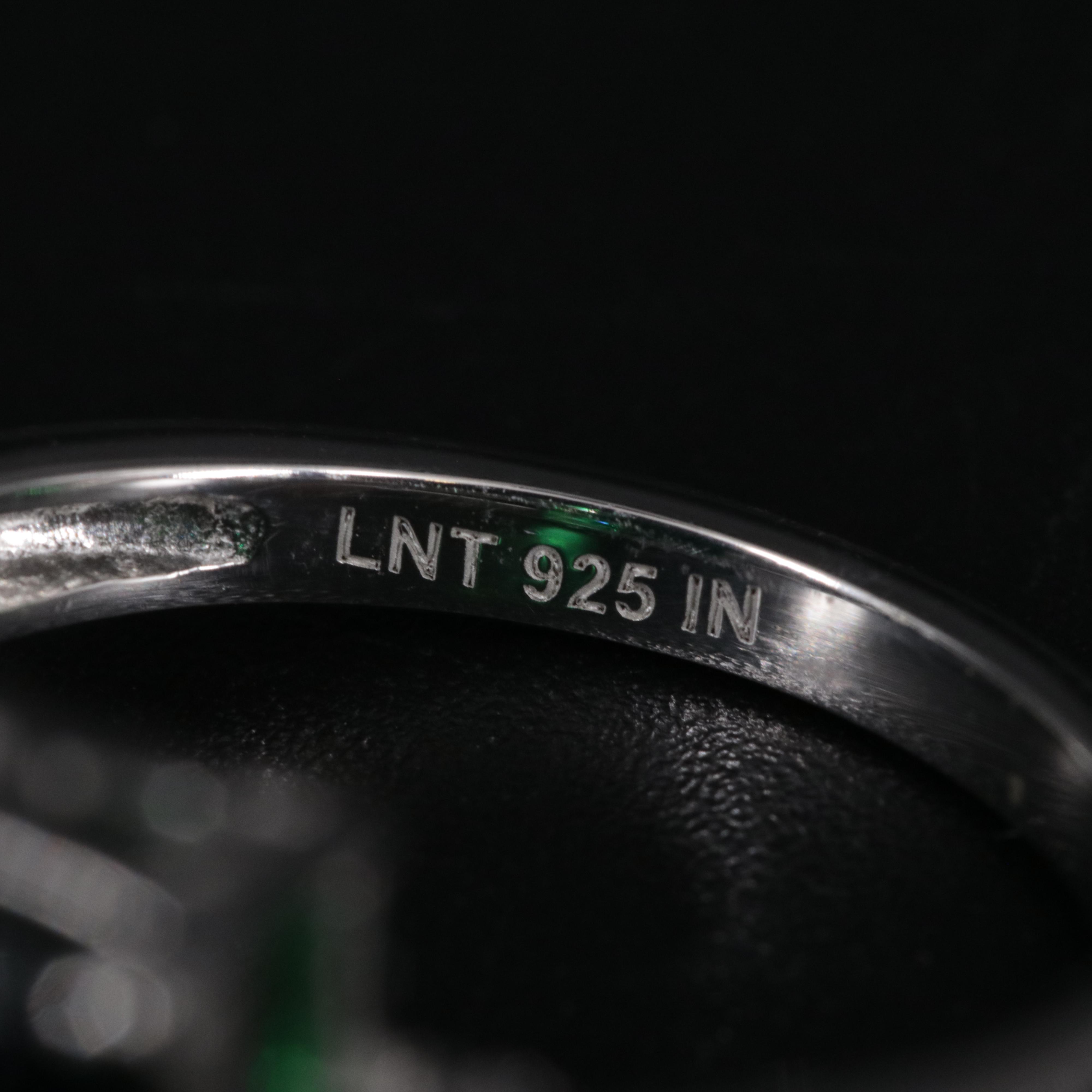 Sterling Emerald Ring