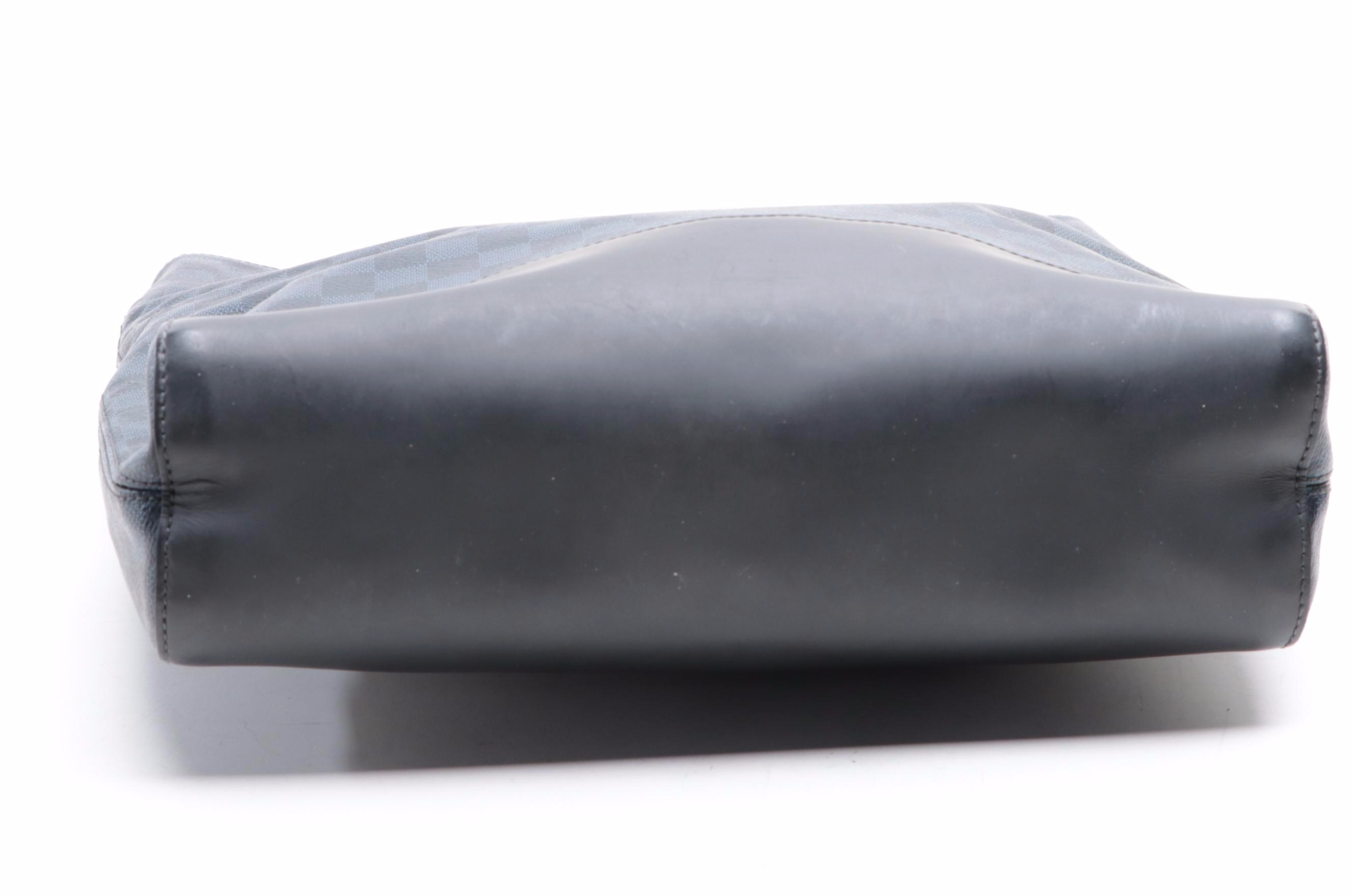 Louis Vuitton North South Tote in Colbat Damier Canvas