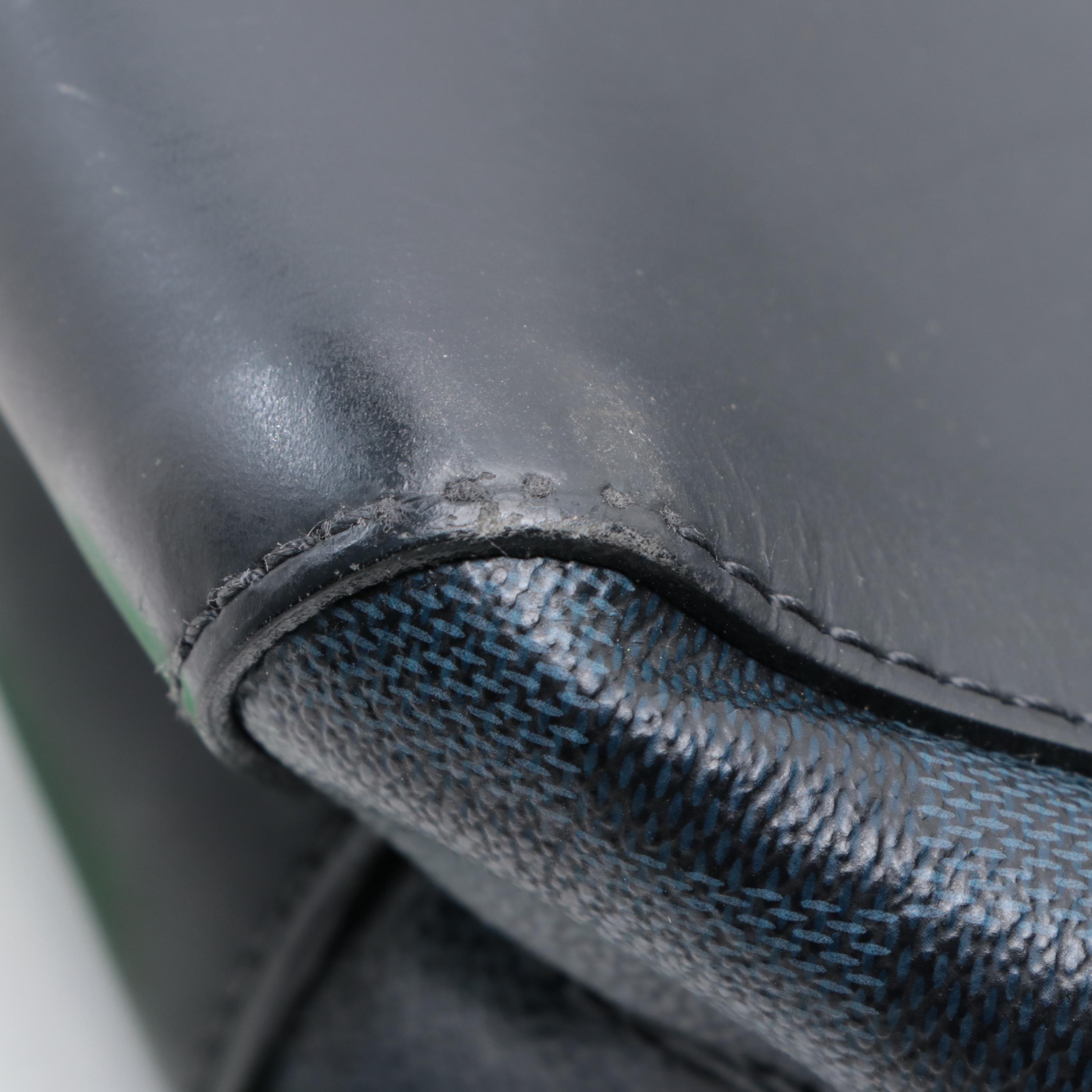 Louis Vuitton North South Tote in Colbat Damier Canvas