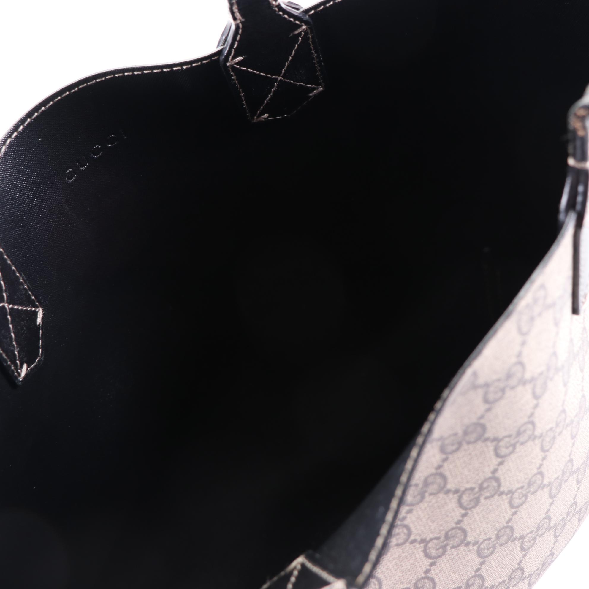 Gucci GG Supreme Canvas and Leather Reversible Tote Bag