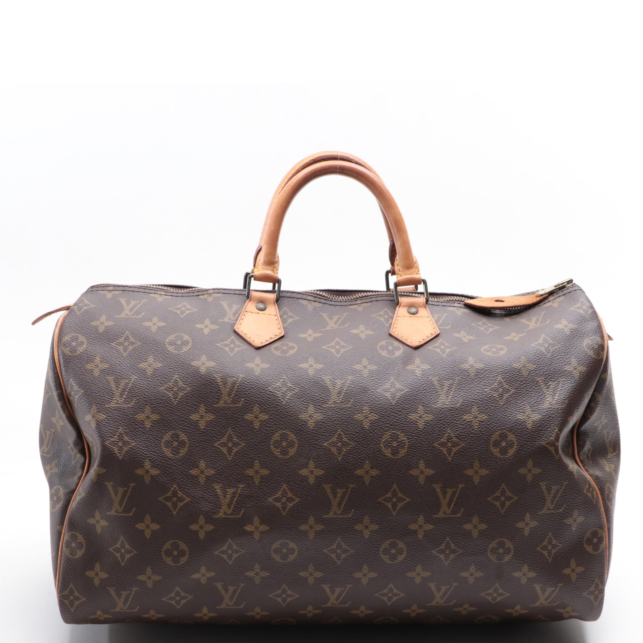 Louis Vuitton Speedy 40 in Monogram Canvas and Vachetta Leather
