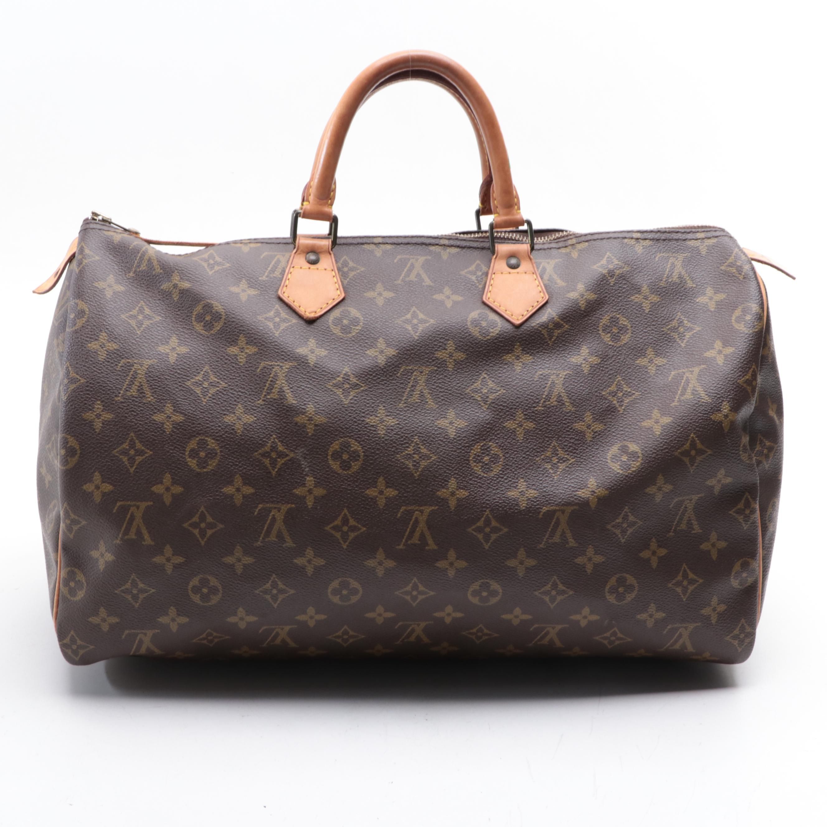 Louis Vuitton Speedy 40 in Monogram Canvas and Vachetta Leather