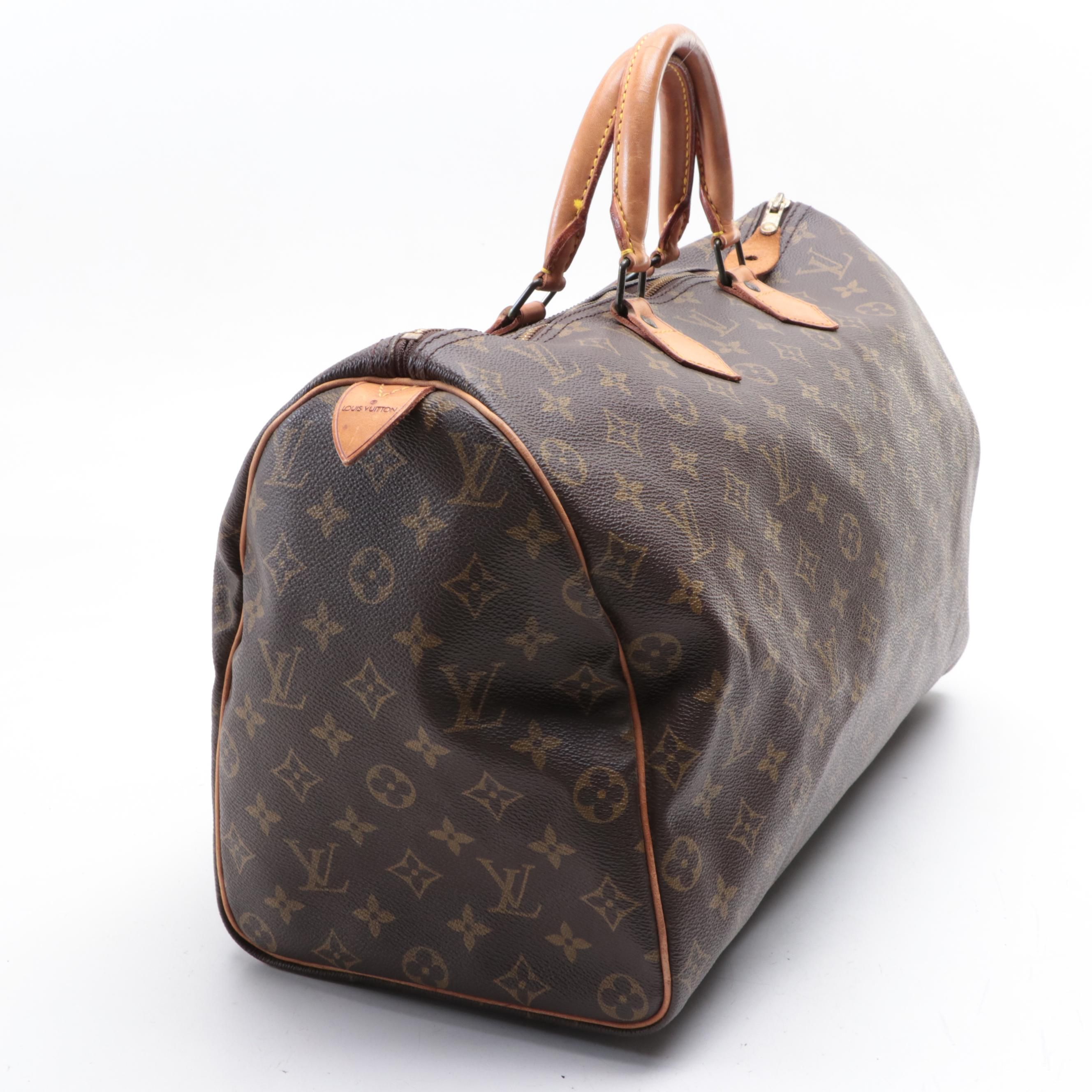 Louis Vuitton Speedy 40 in Monogram Canvas and Vachetta Leather