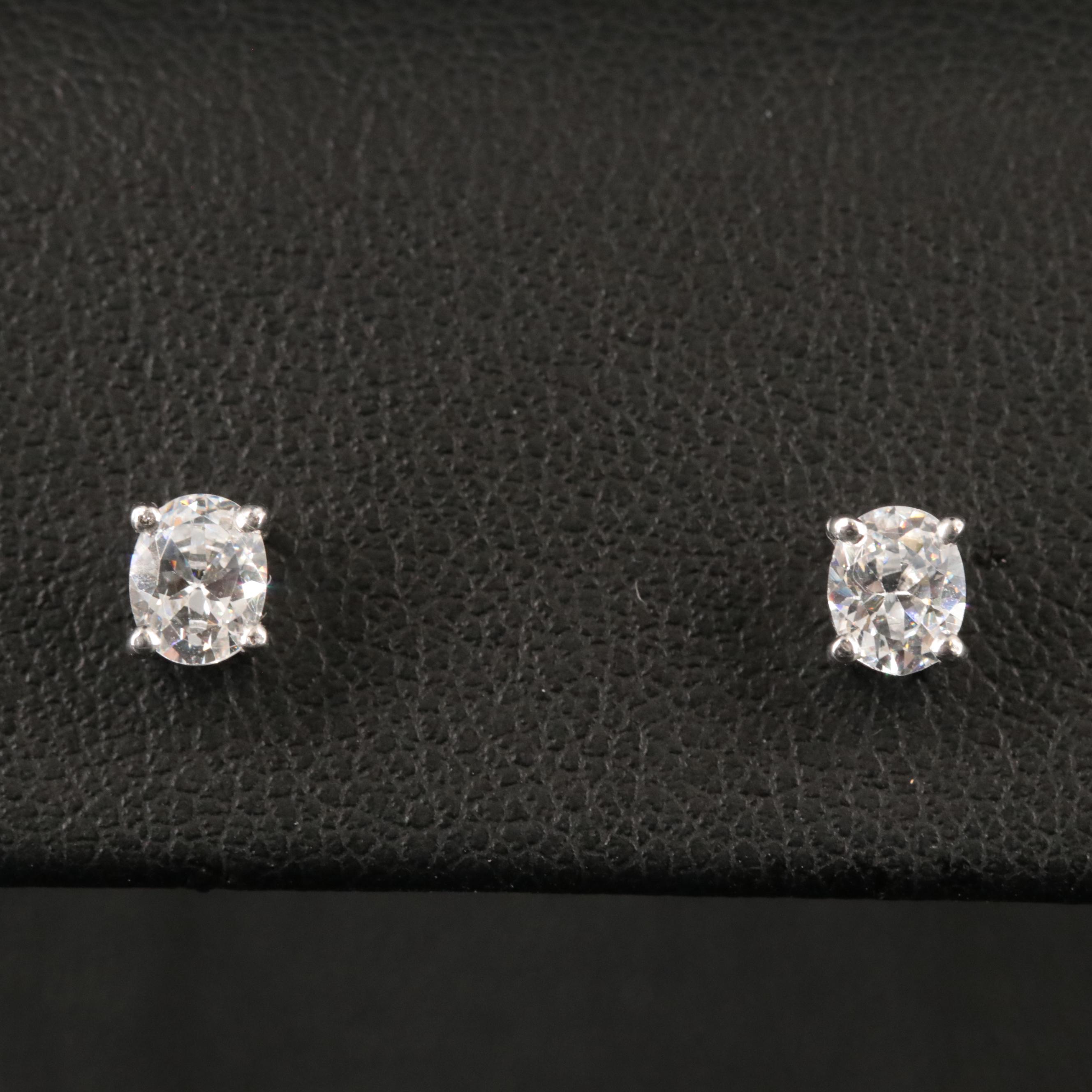 Sterling Cubic Zirconia Stud Earrings