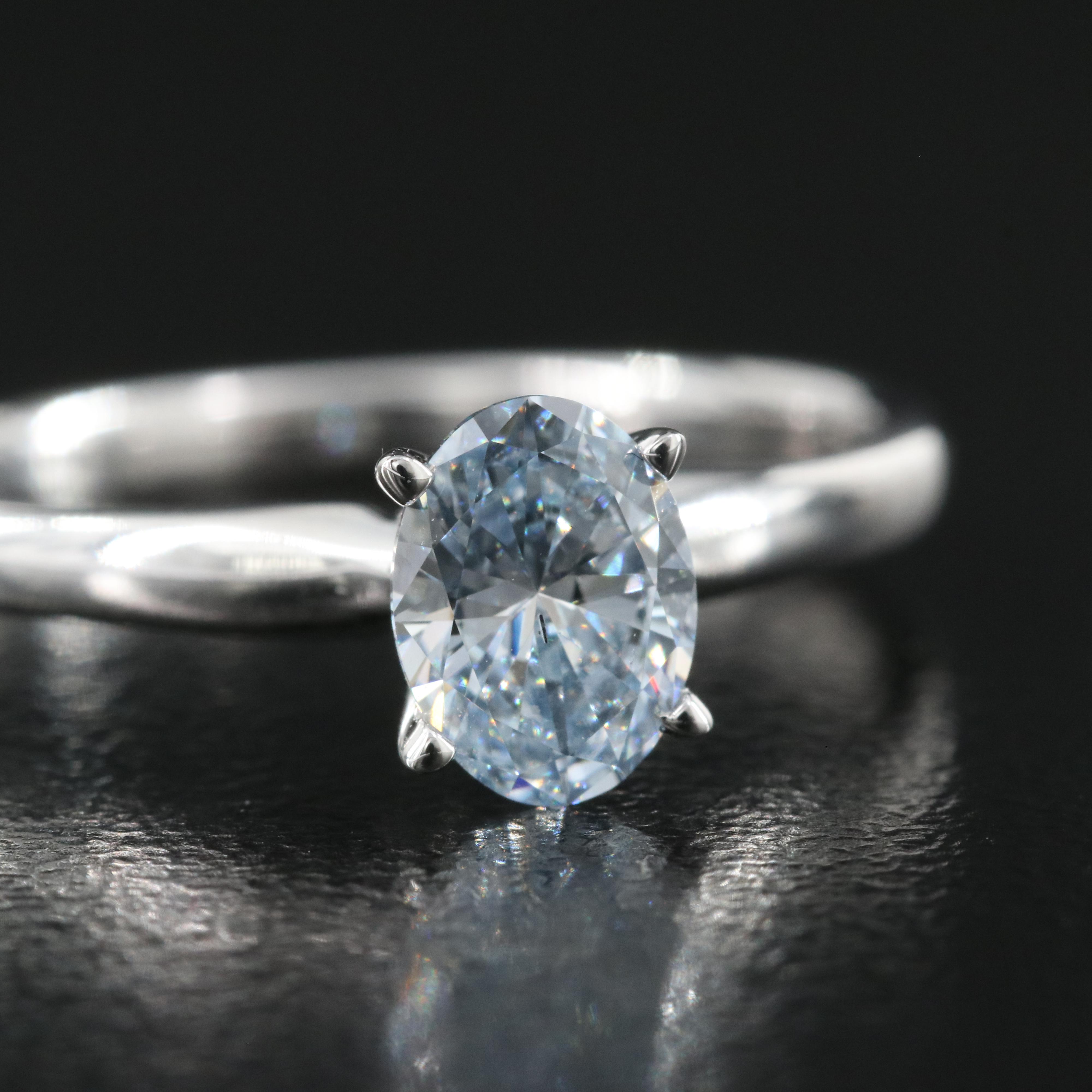 14K 0.70 CT Lab Grown Diamond Solitaire Ring