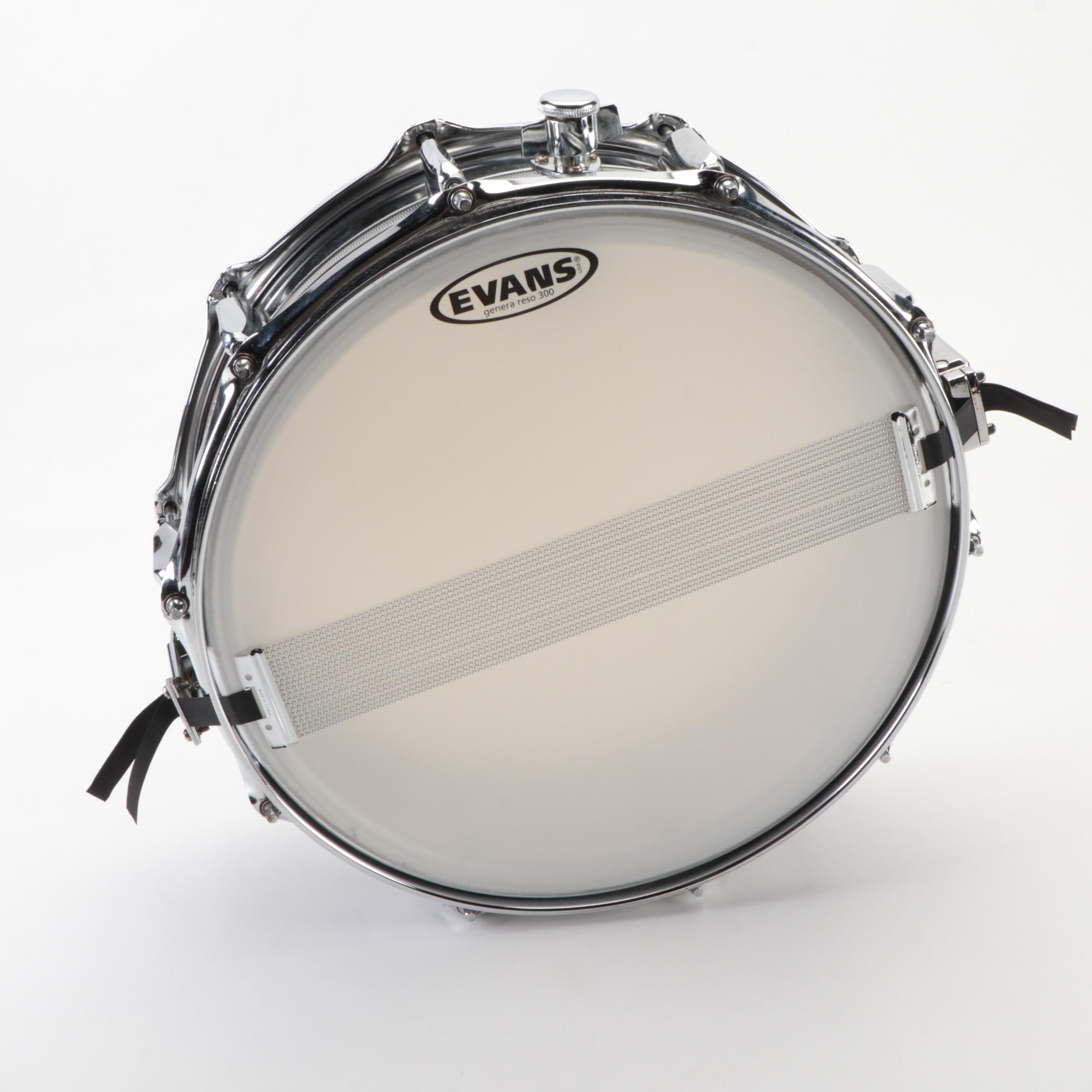 Evans Snare Drum With Remo Weatherking Head, Ludwig Case