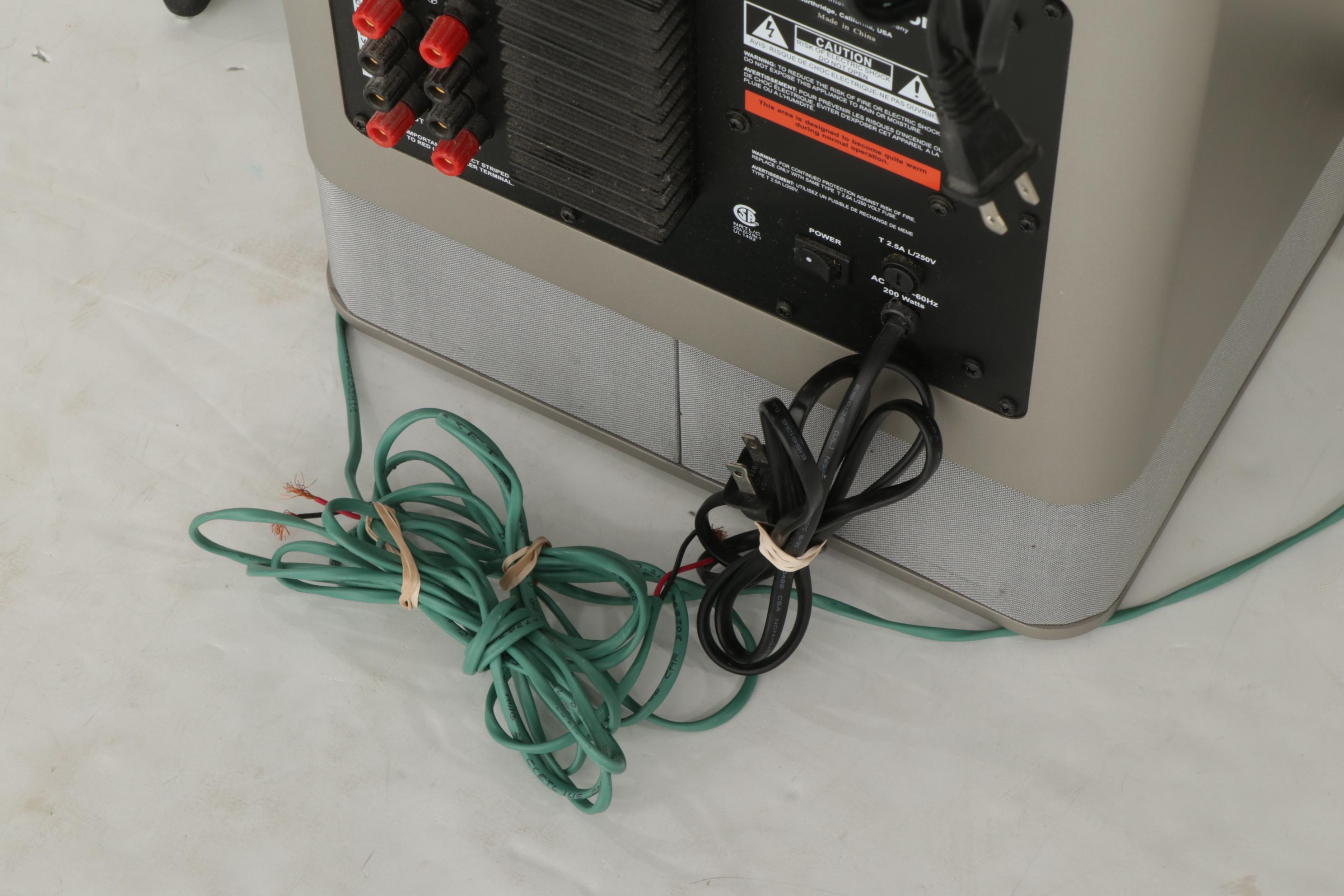 Harman/Kardon AVR 135 AV Receiver With SUB-TS8 Subwoofer, and Surround Speakers