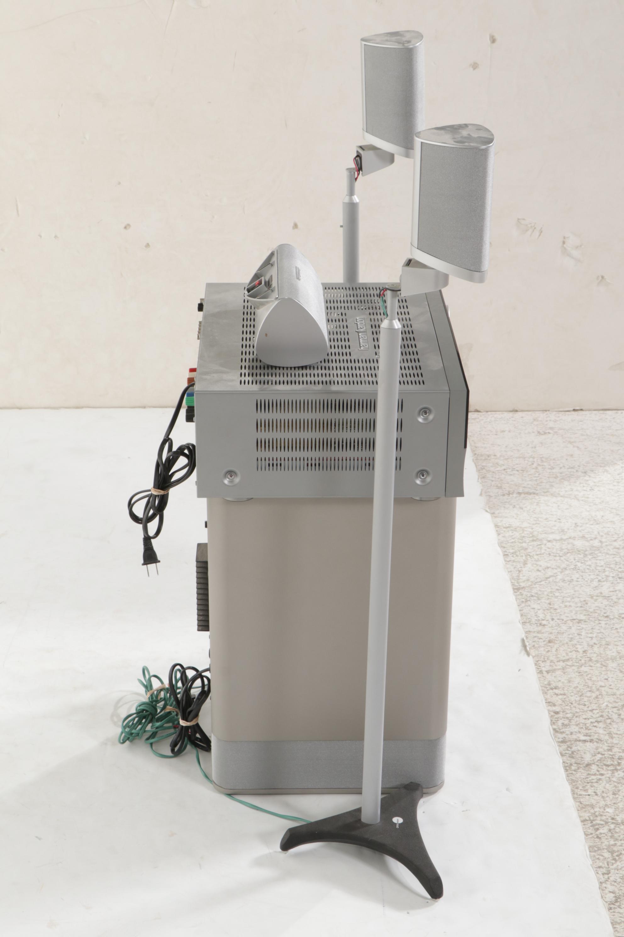 Harman/Kardon AVR 135 AV Receiver With SUB-TS8 Subwoofer, and Surround Speakers