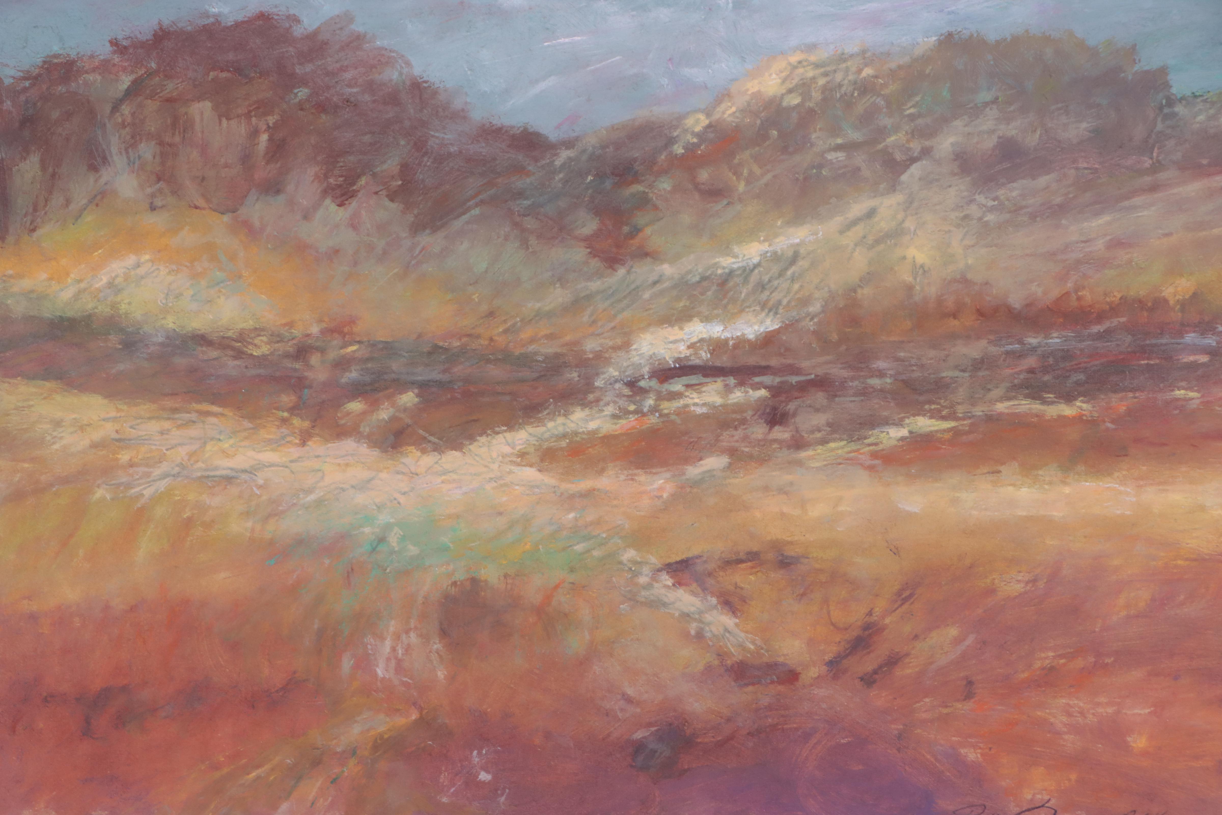 Robert Riddle-Baker Acrylic Painting of Mountainous Landscape, 2022