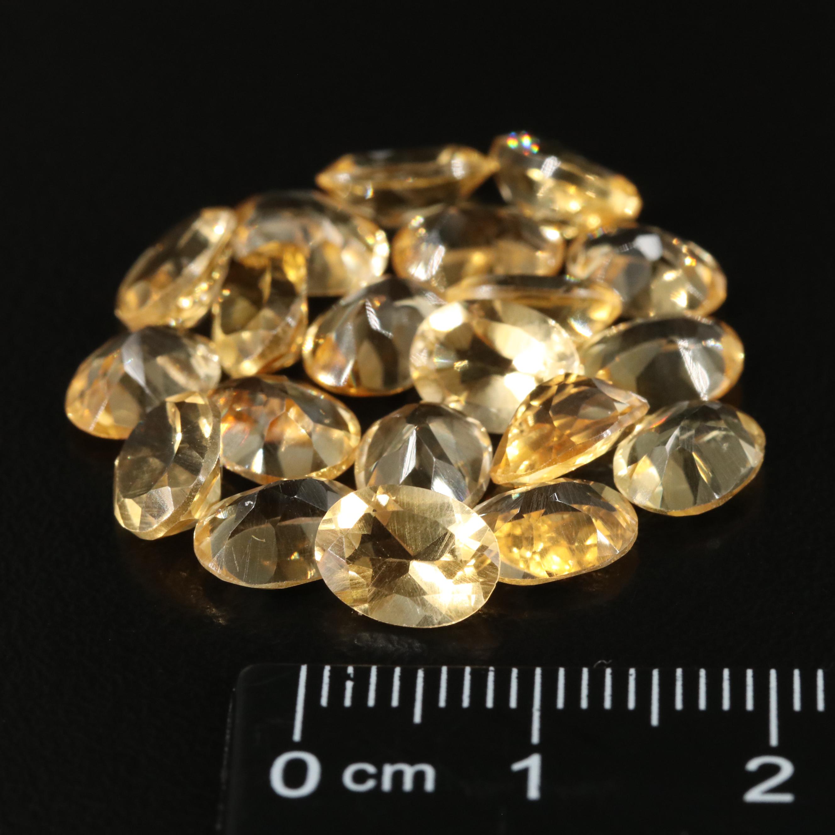 Loose 21.75 CTW Citrine Lot
