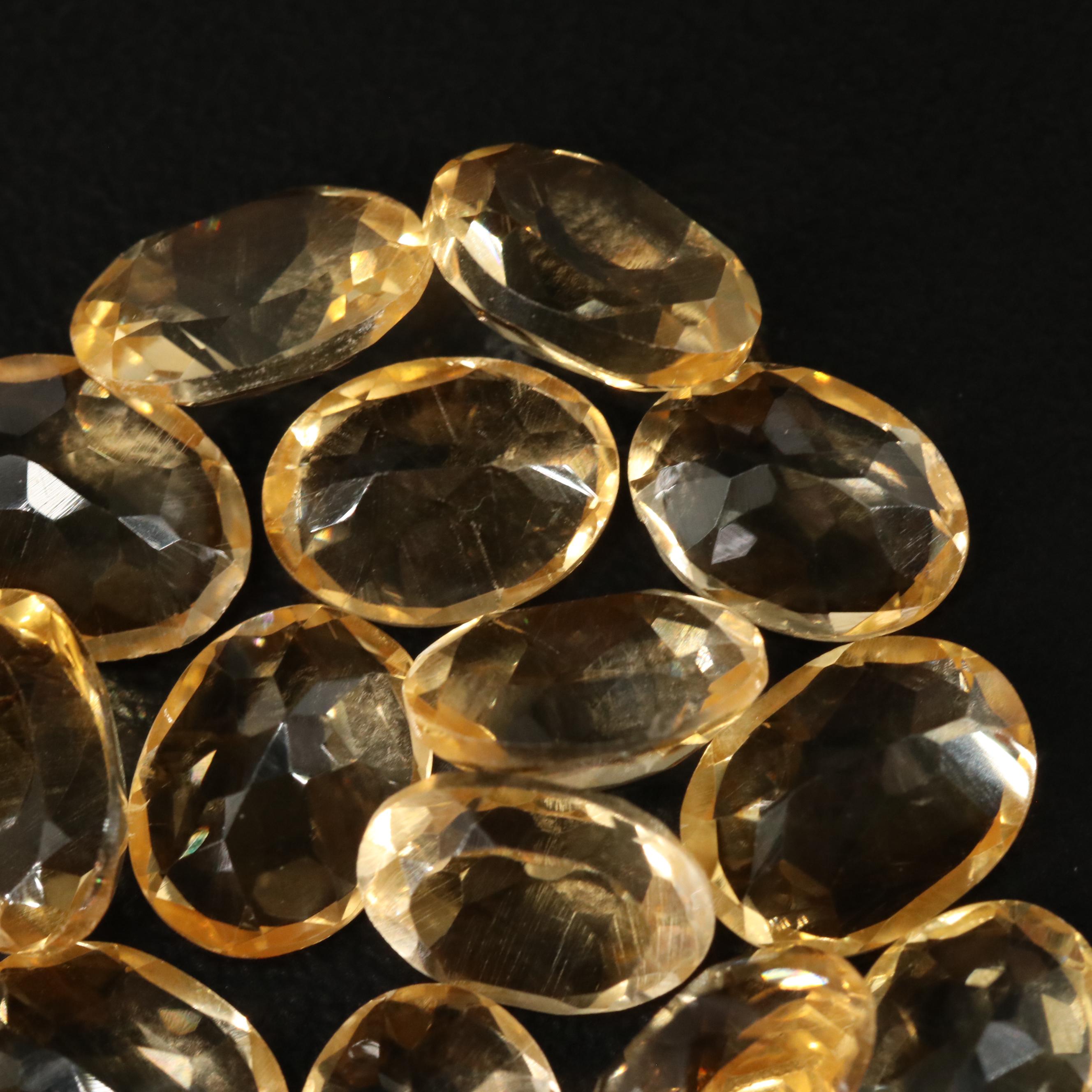 Loose 21.75 CTW Citrine Lot