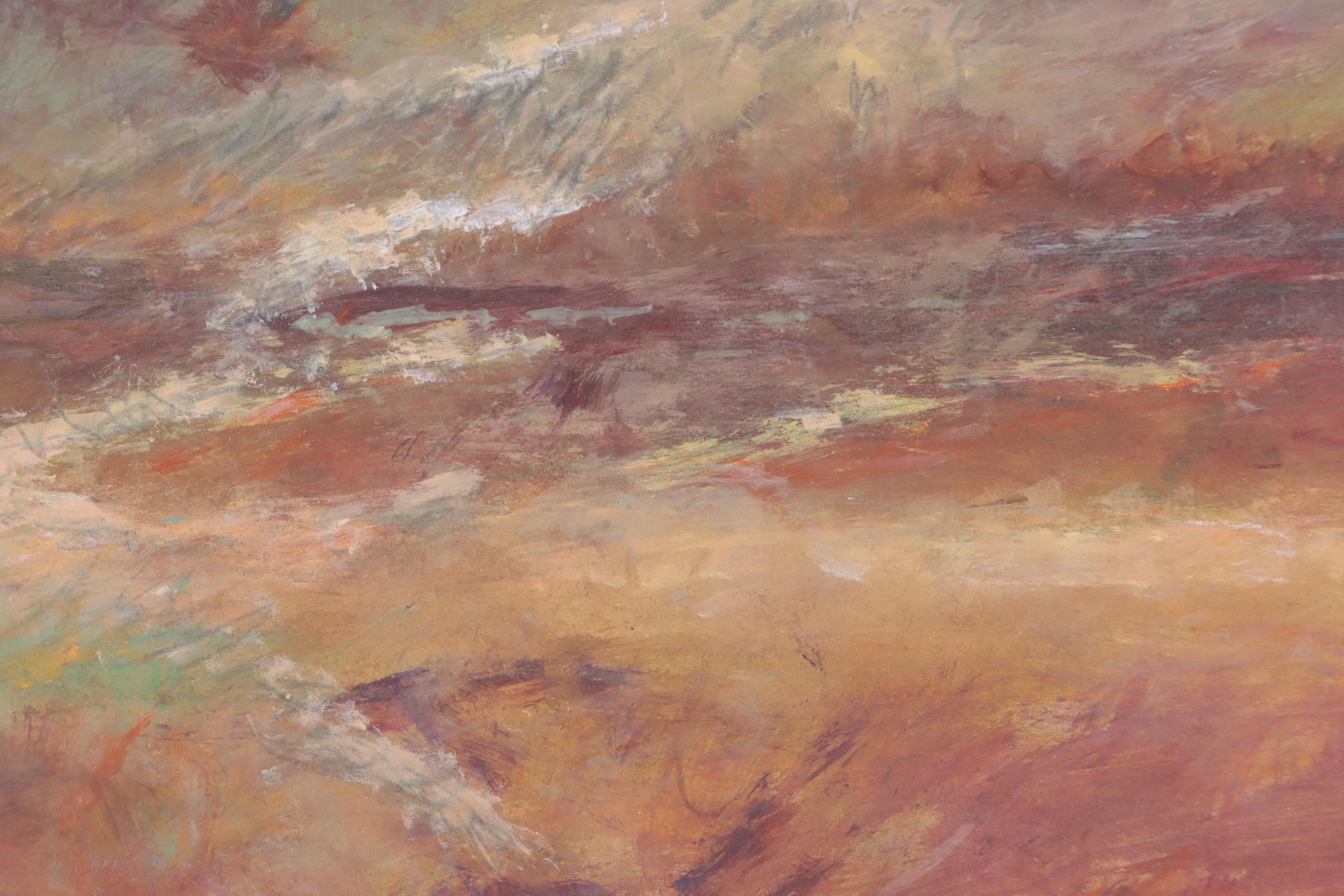 Robert Riddle-Baker Acrylic Painting of Mountainous Landscape, 2022