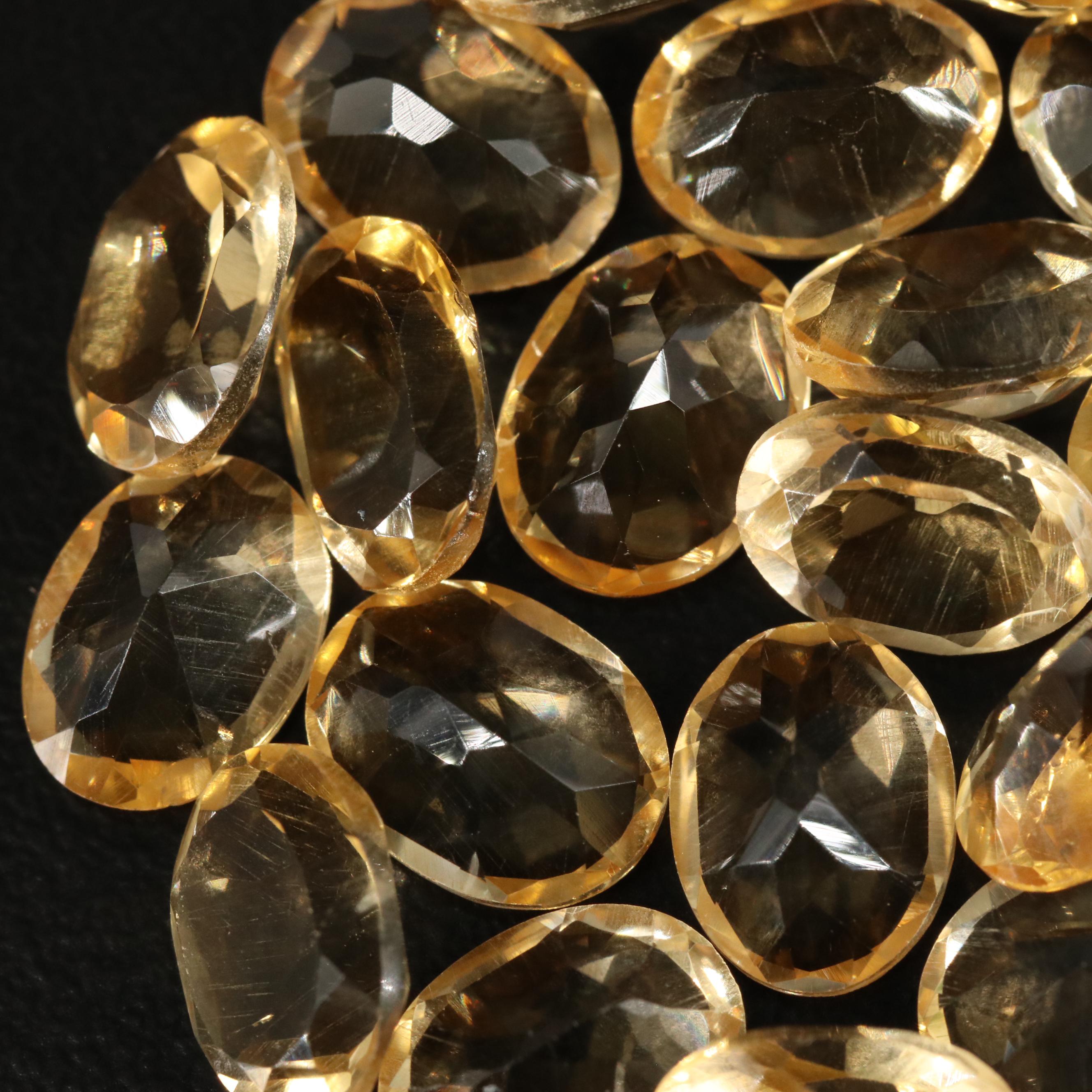 Loose 21.75 CTW Citrine Lot