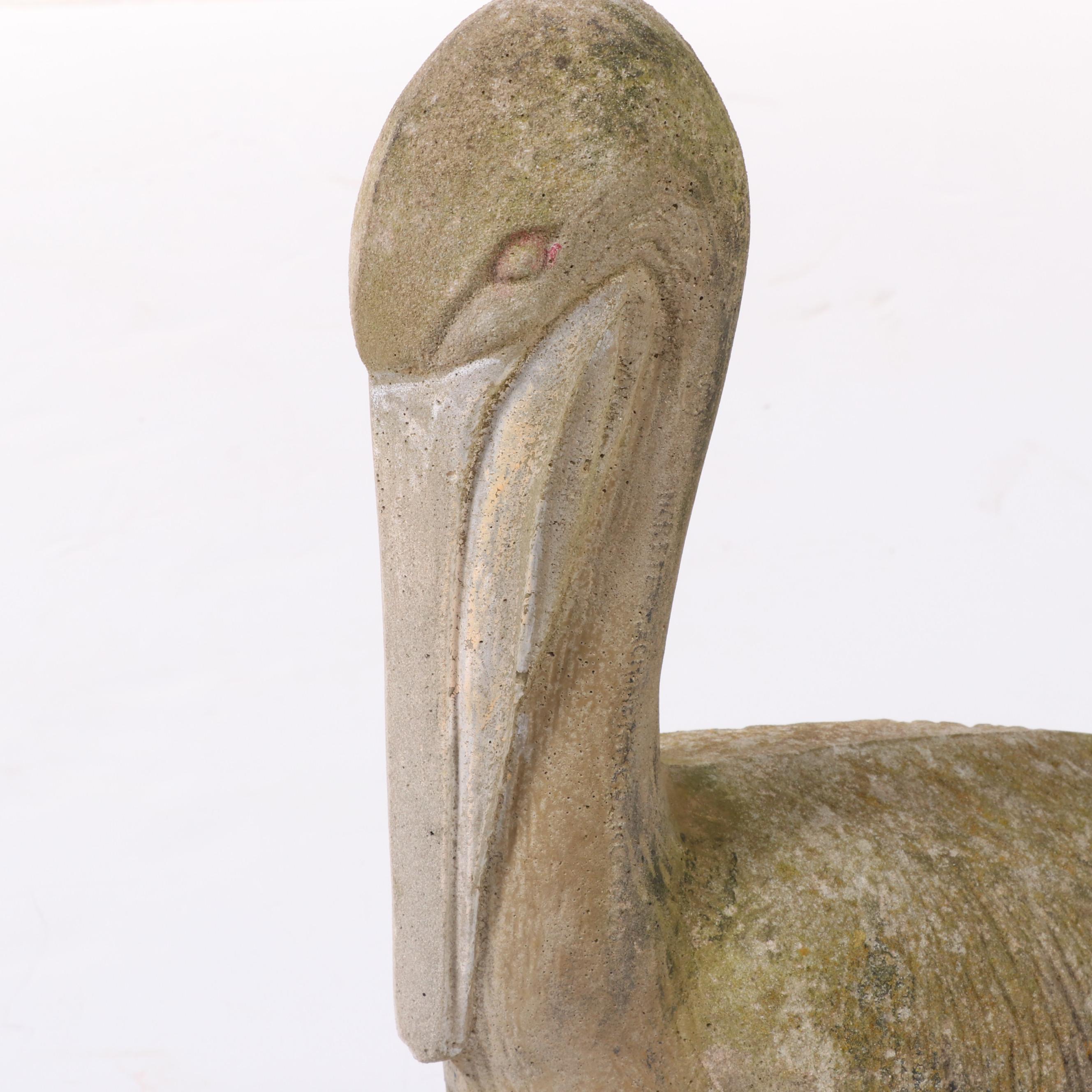 Cast Concrete Pelican Garden Statue