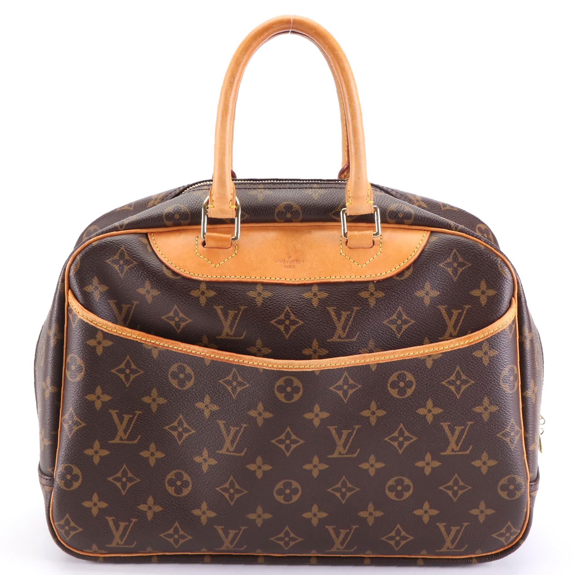 Louis Vuitton Deauville Travel Bag in Monogram Canvas and Vachetta Leather