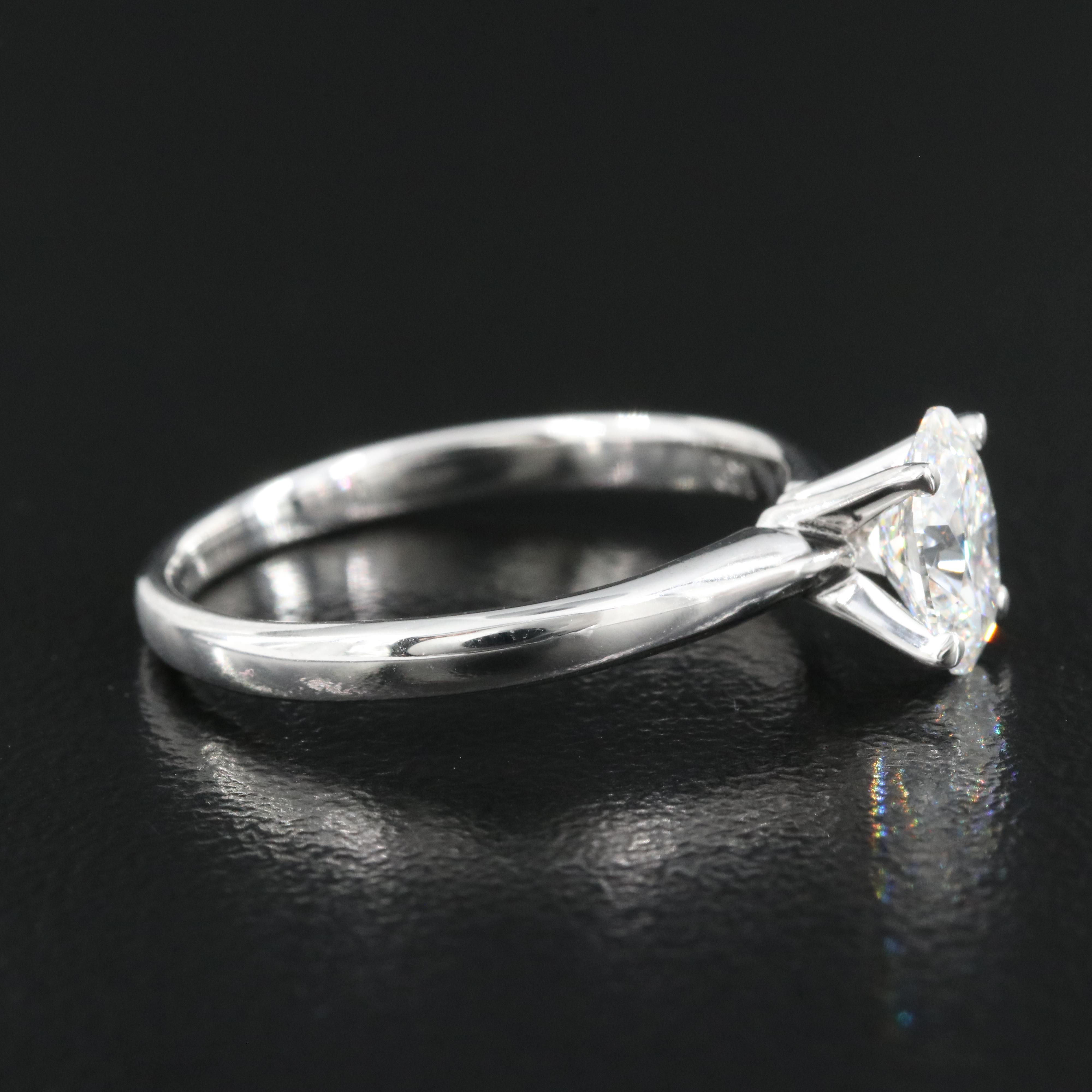 14K 0.85 CT Lab Grown Diamond Solitaire Ring