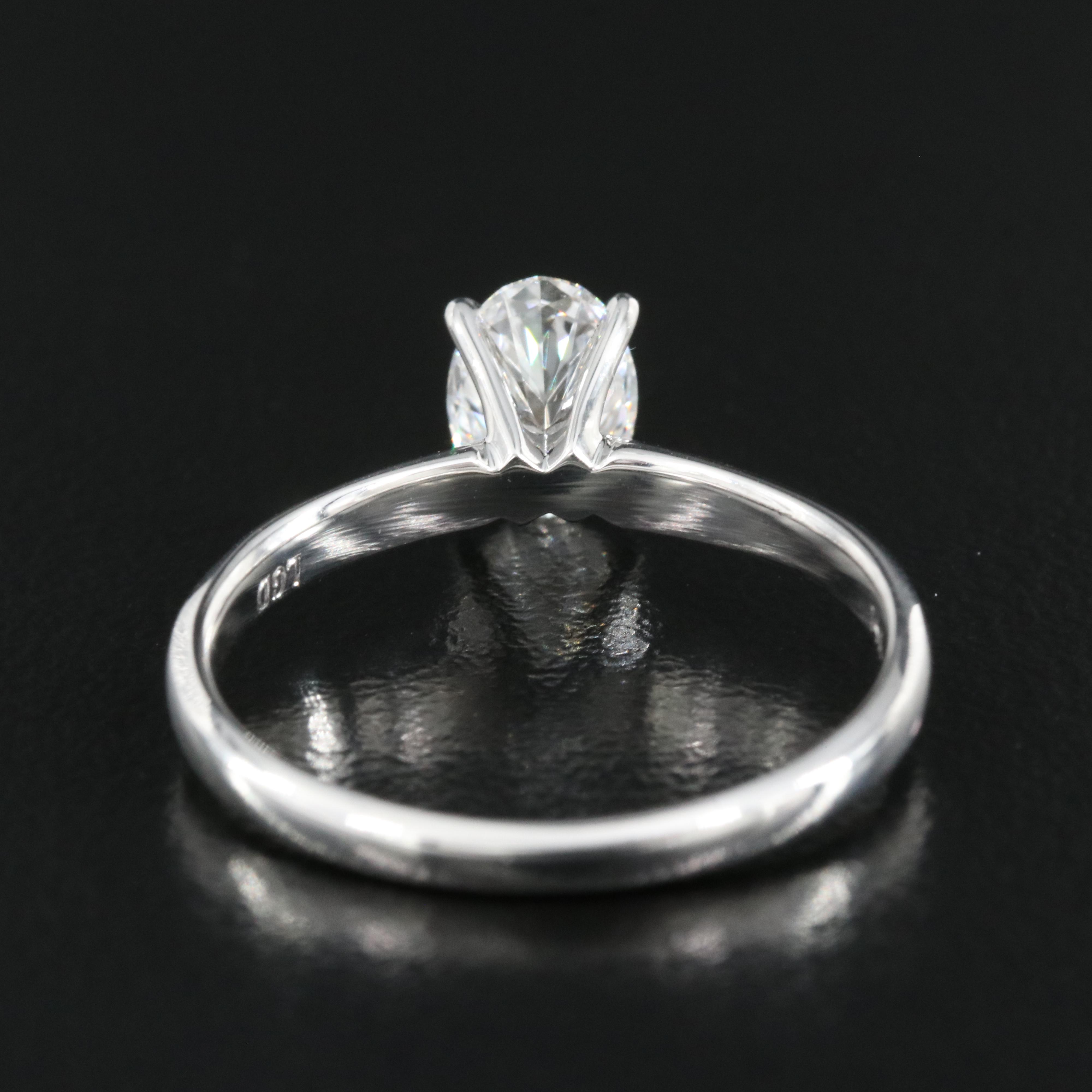 14K 0.85 CT Lab Grown Diamond Solitaire Ring