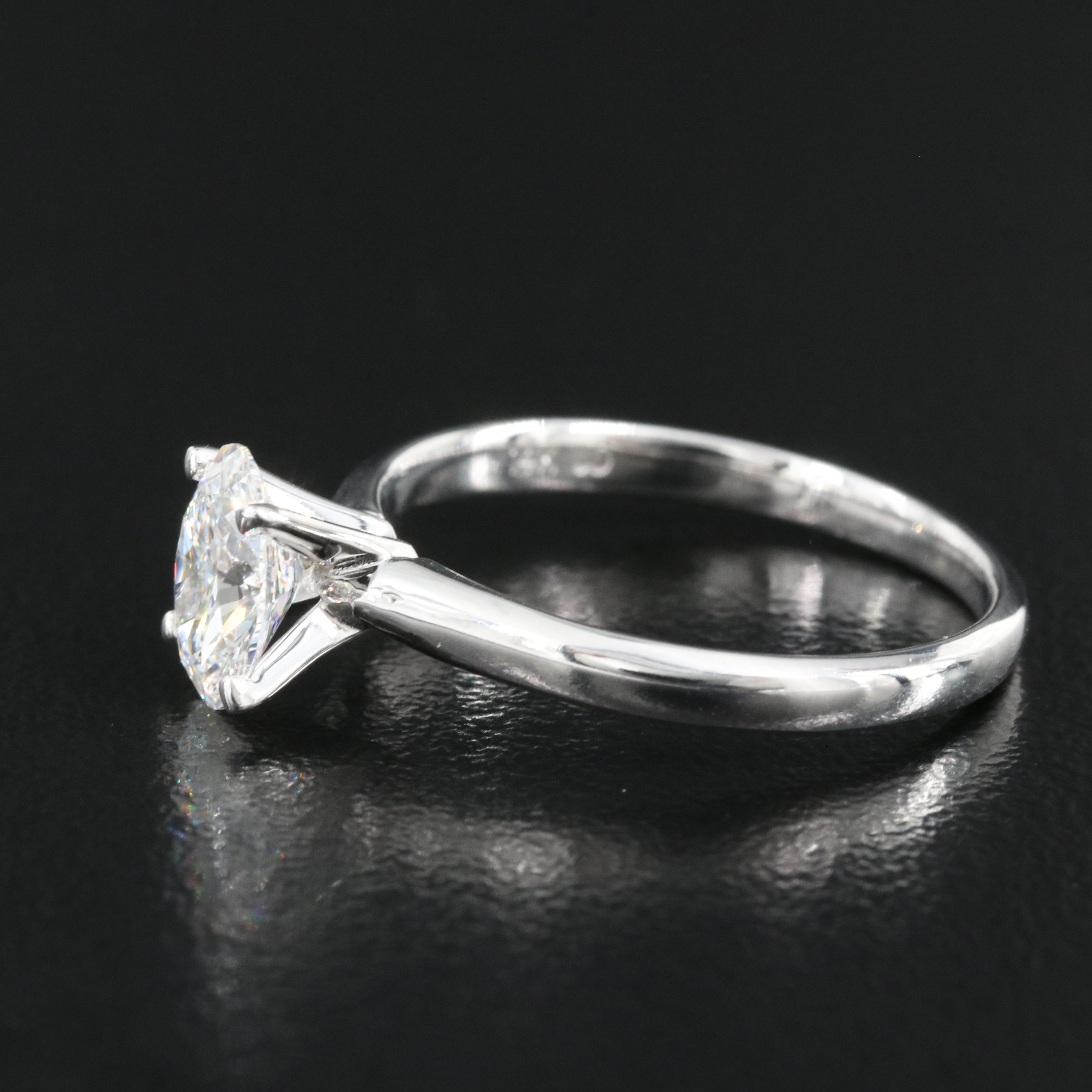 14K 0.85 CT Lab Grown Diamond Solitaire Ring