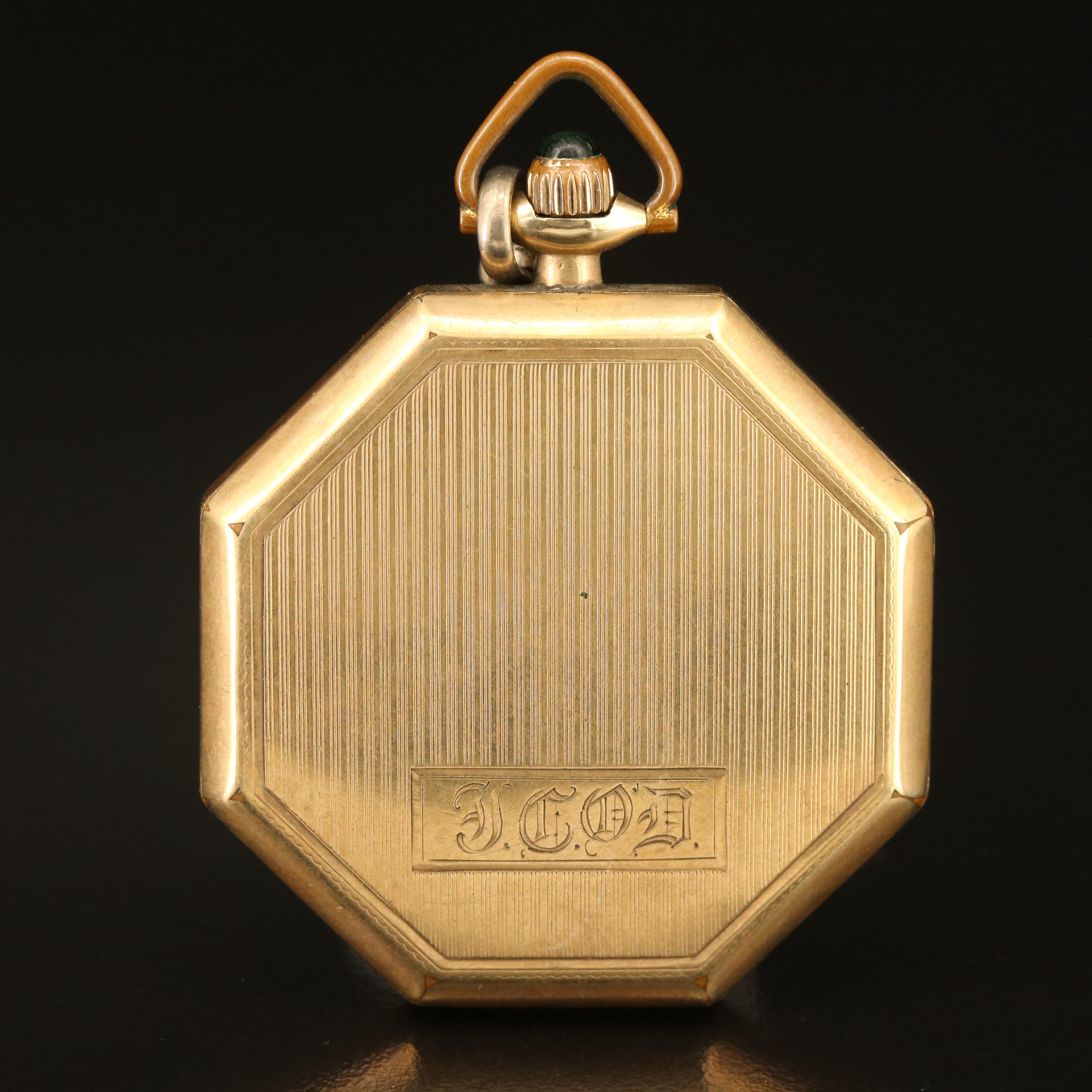 1916 Illinois Octagonal Pocket Watch