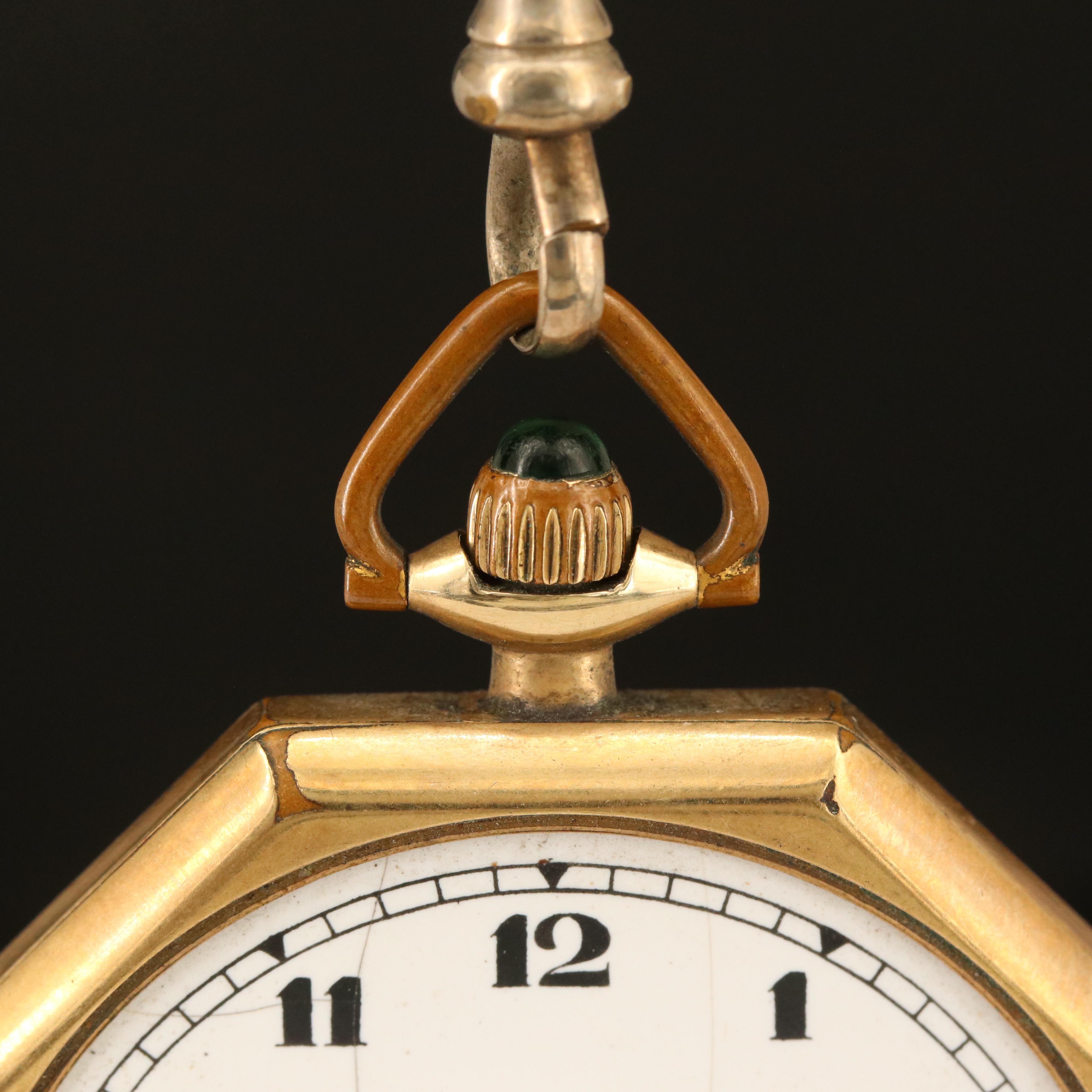 1916 Illinois Octagonal Pocket Watch