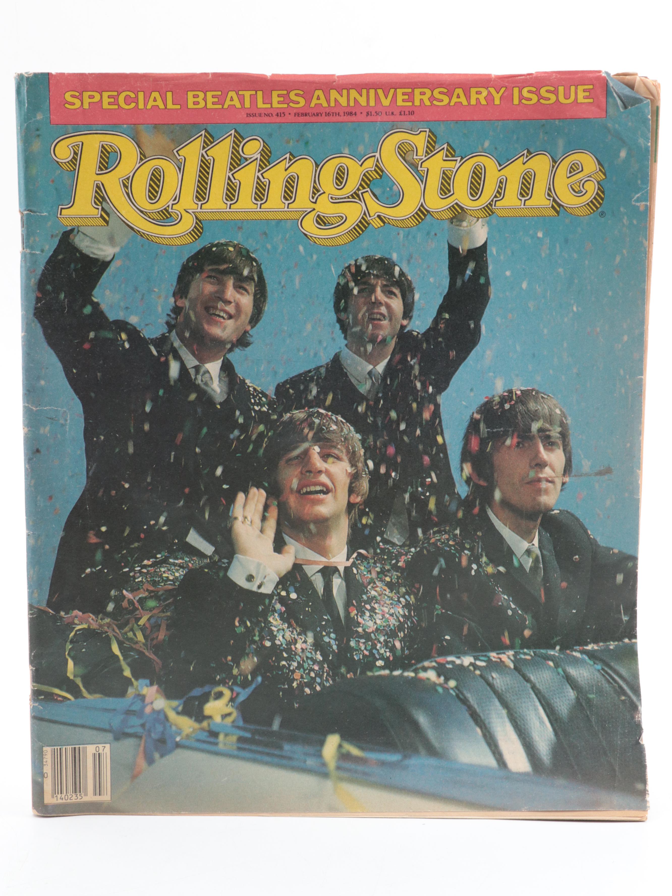 "Newsweek" with Other Magaines and Newspaper Featuring The Beatles
