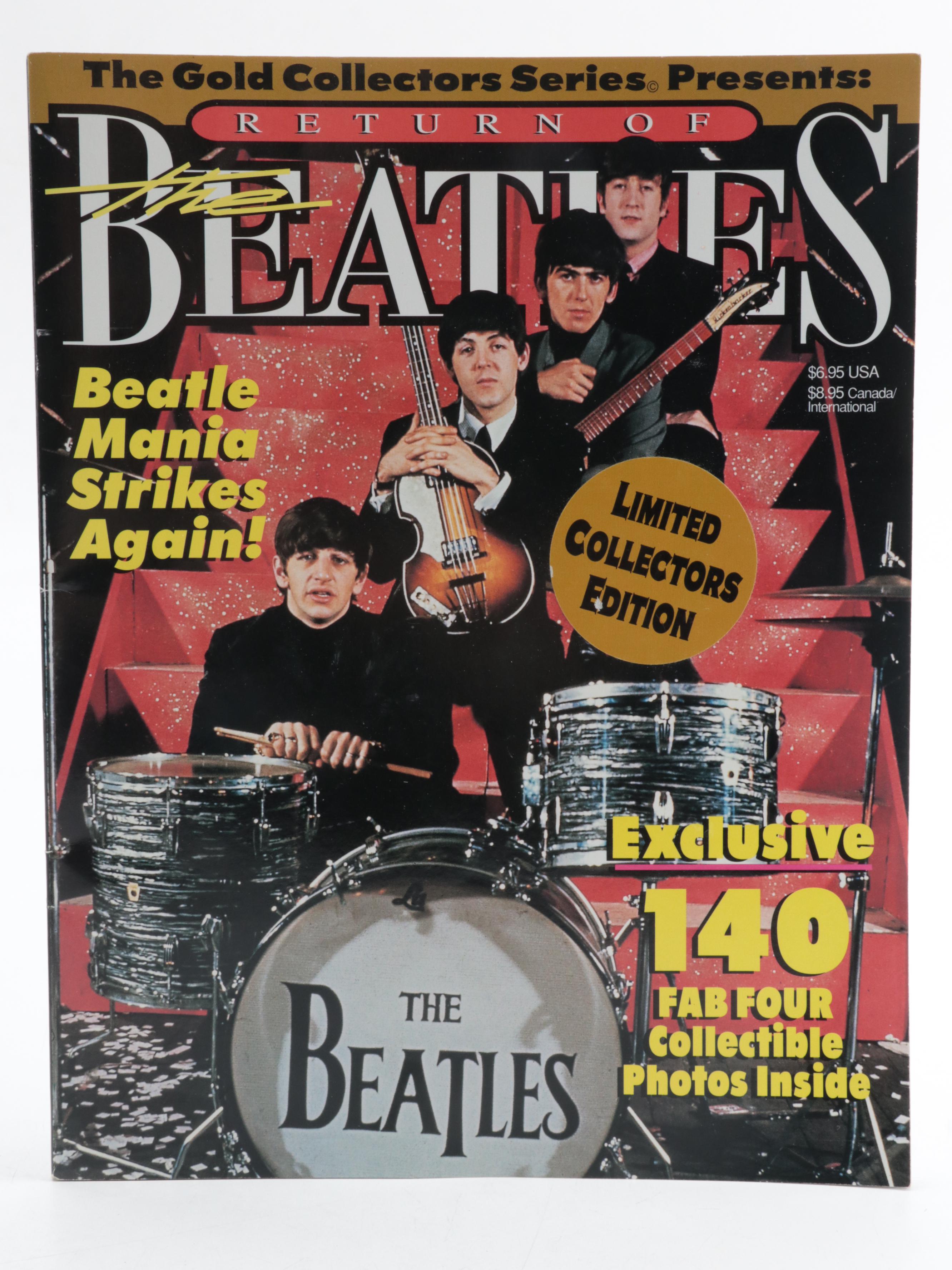"Newsweek" with Other Magaines and Newspaper Featuring The Beatles