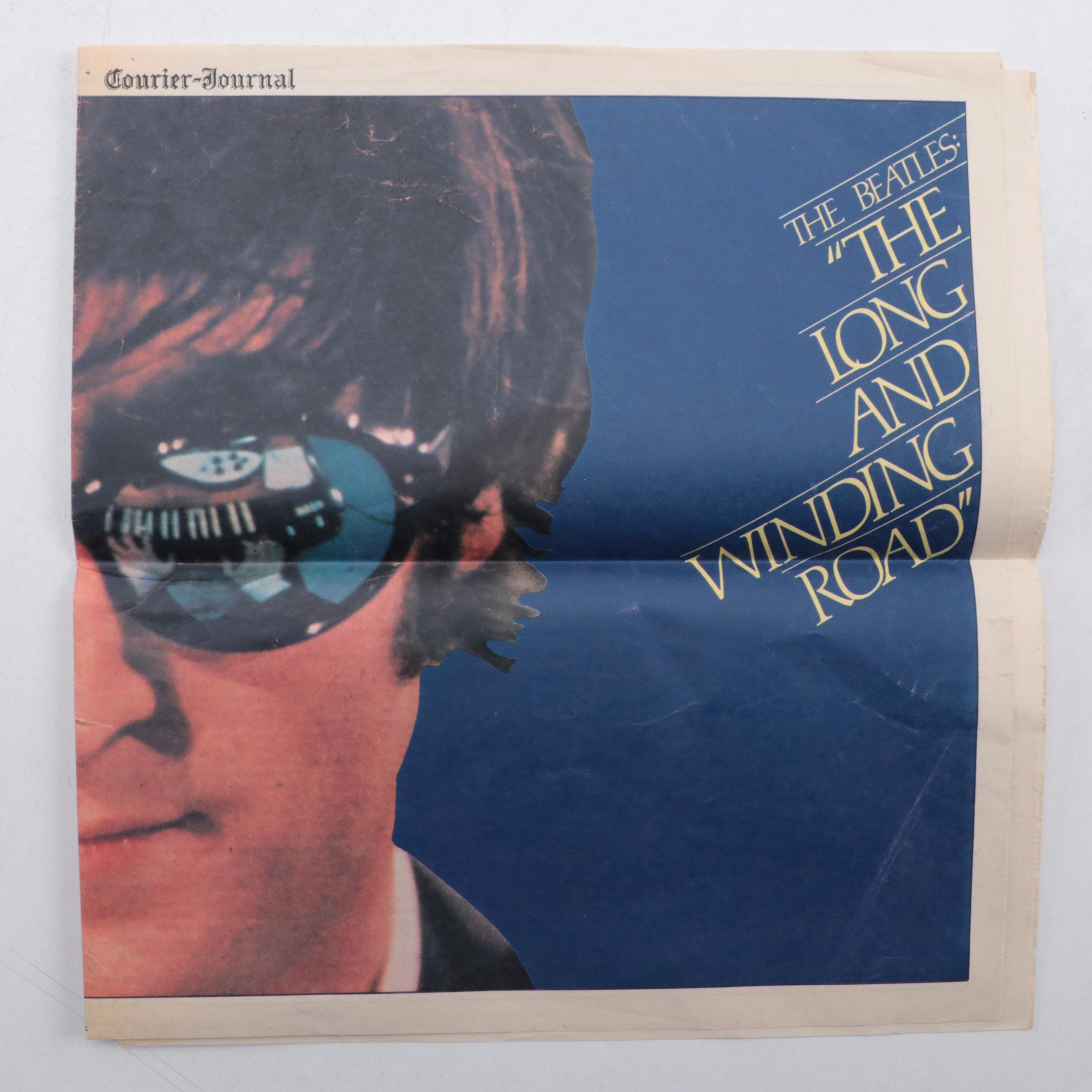 "Newsweek" with Other Magaines and Newspaper Featuring The Beatles