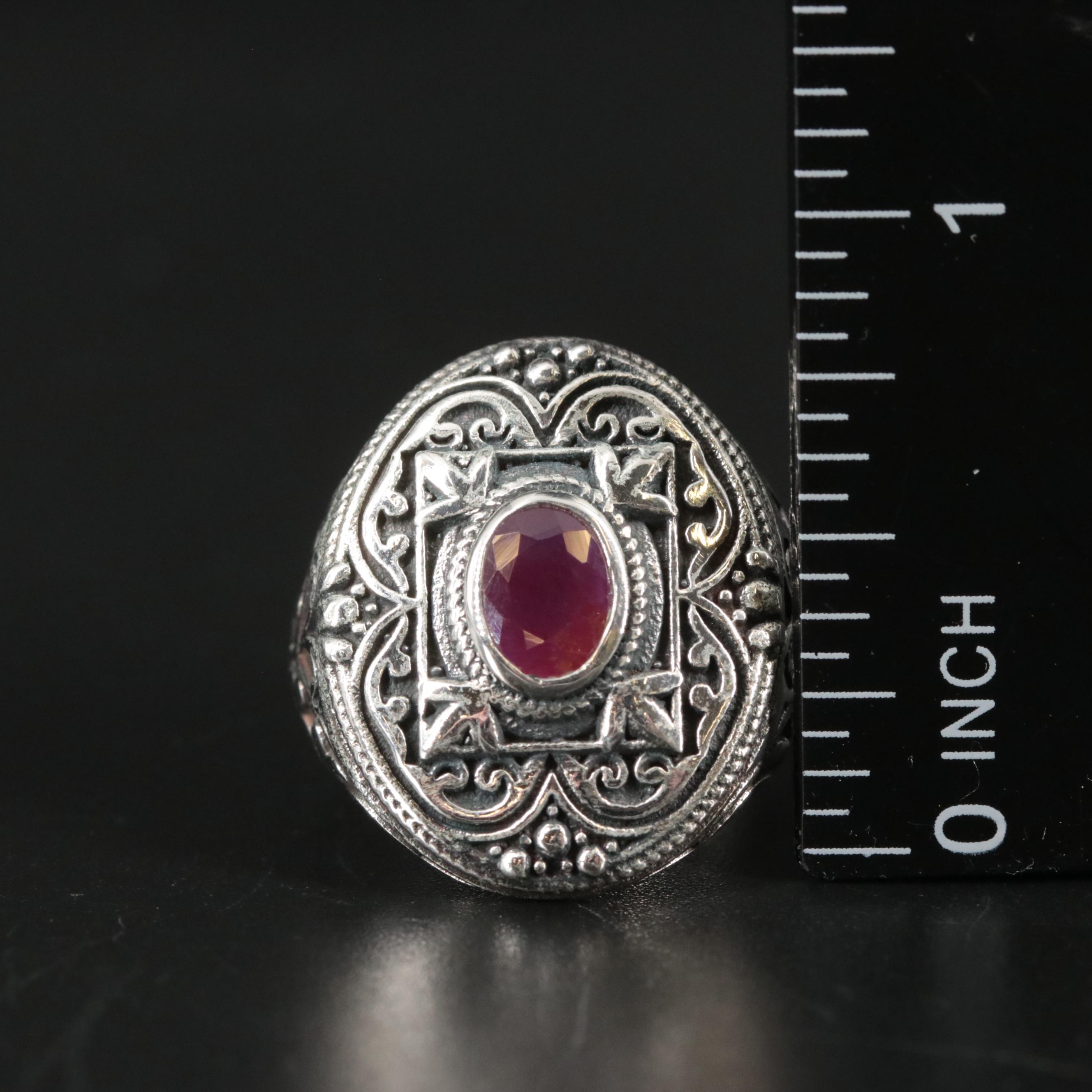 Sterling Ruby Ring