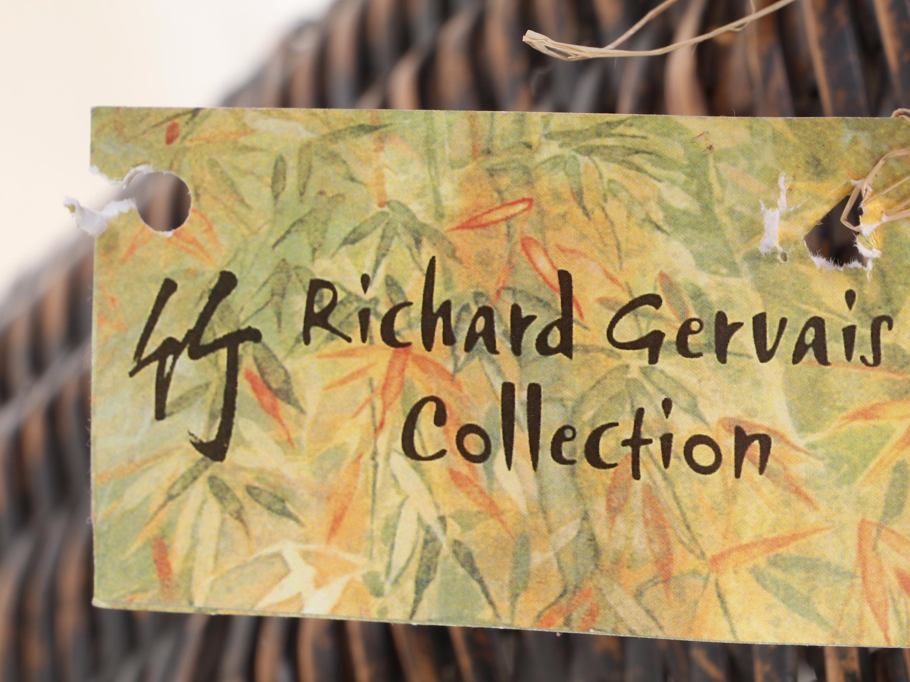 Philippine Woven Bamboo Reed Back Pack Basket, Mid 20th Century