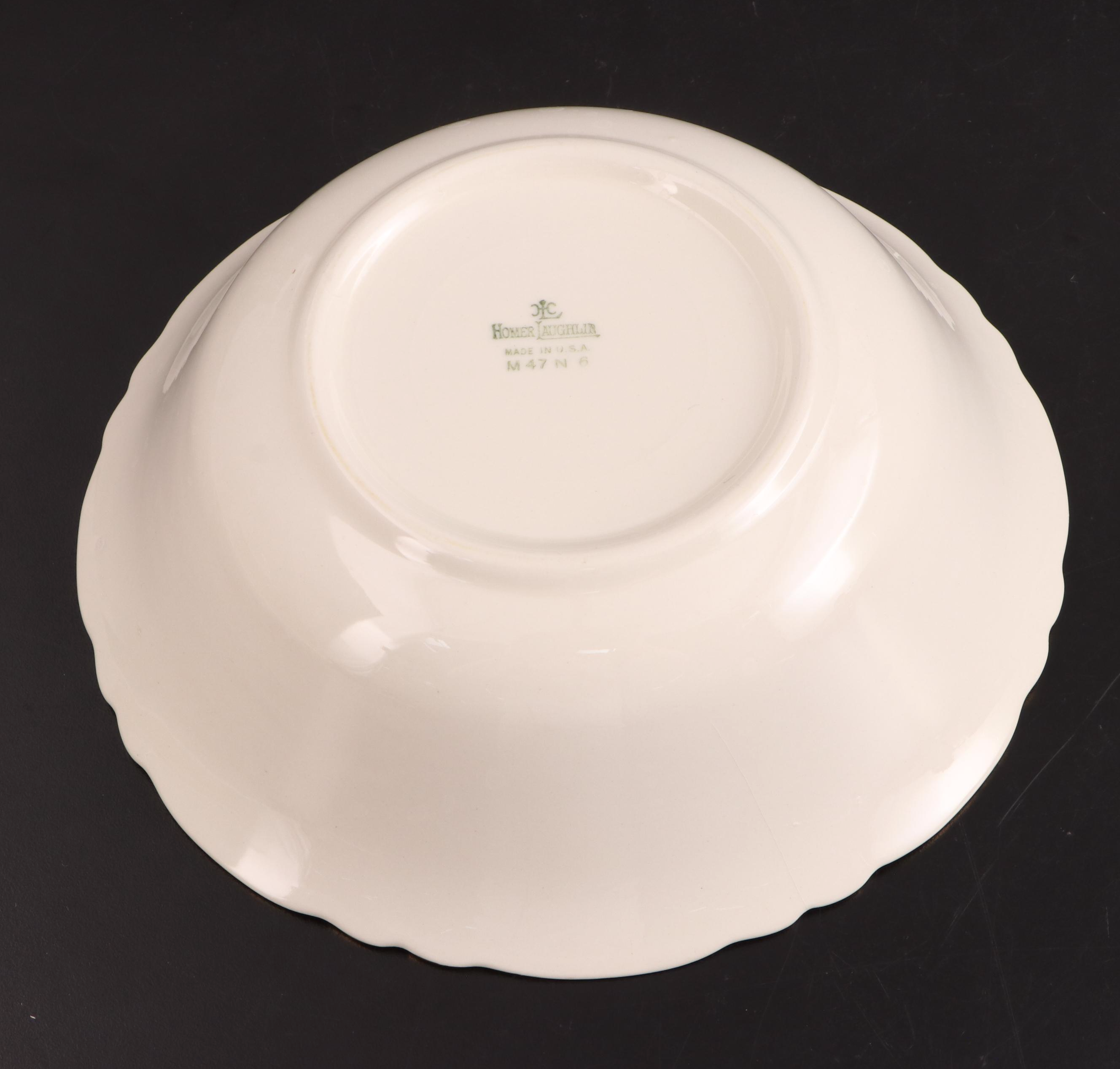 Homer Laughlin "Jean" Earthenware Dinnerware and Serveware, Mid-20th Century