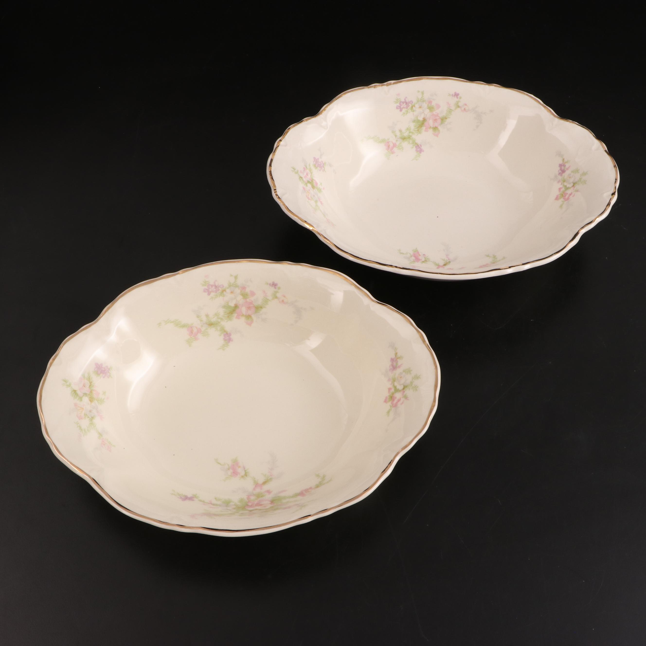 Homer Laughlin "Jean" Earthenware Dinnerware and Serveware, Mid-20th Century